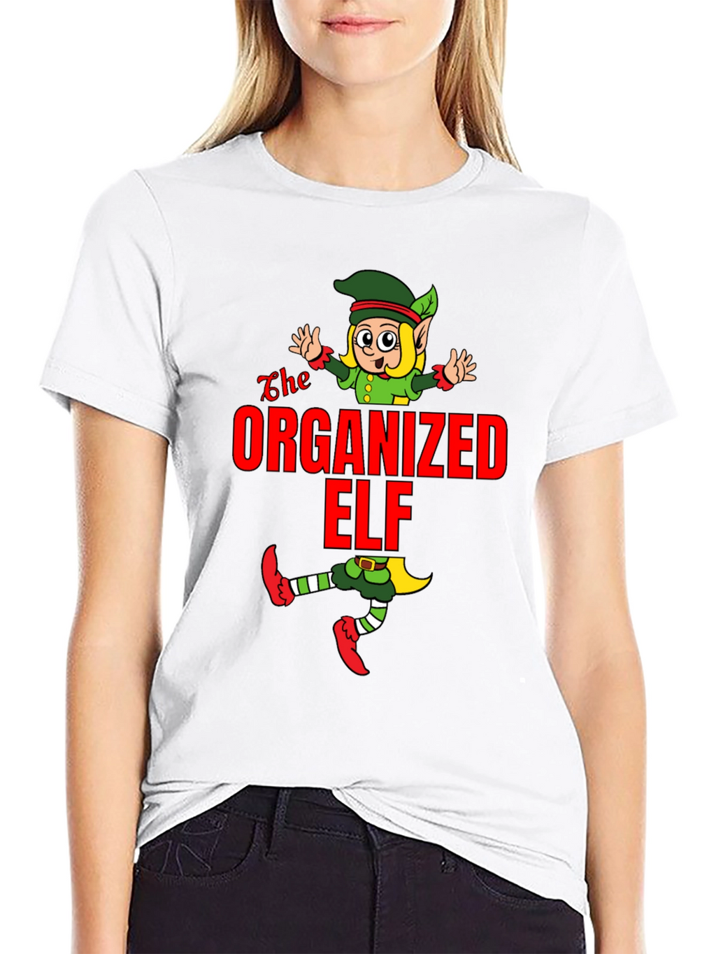 Organized Elf Graphic Tee - Holiday Cheer