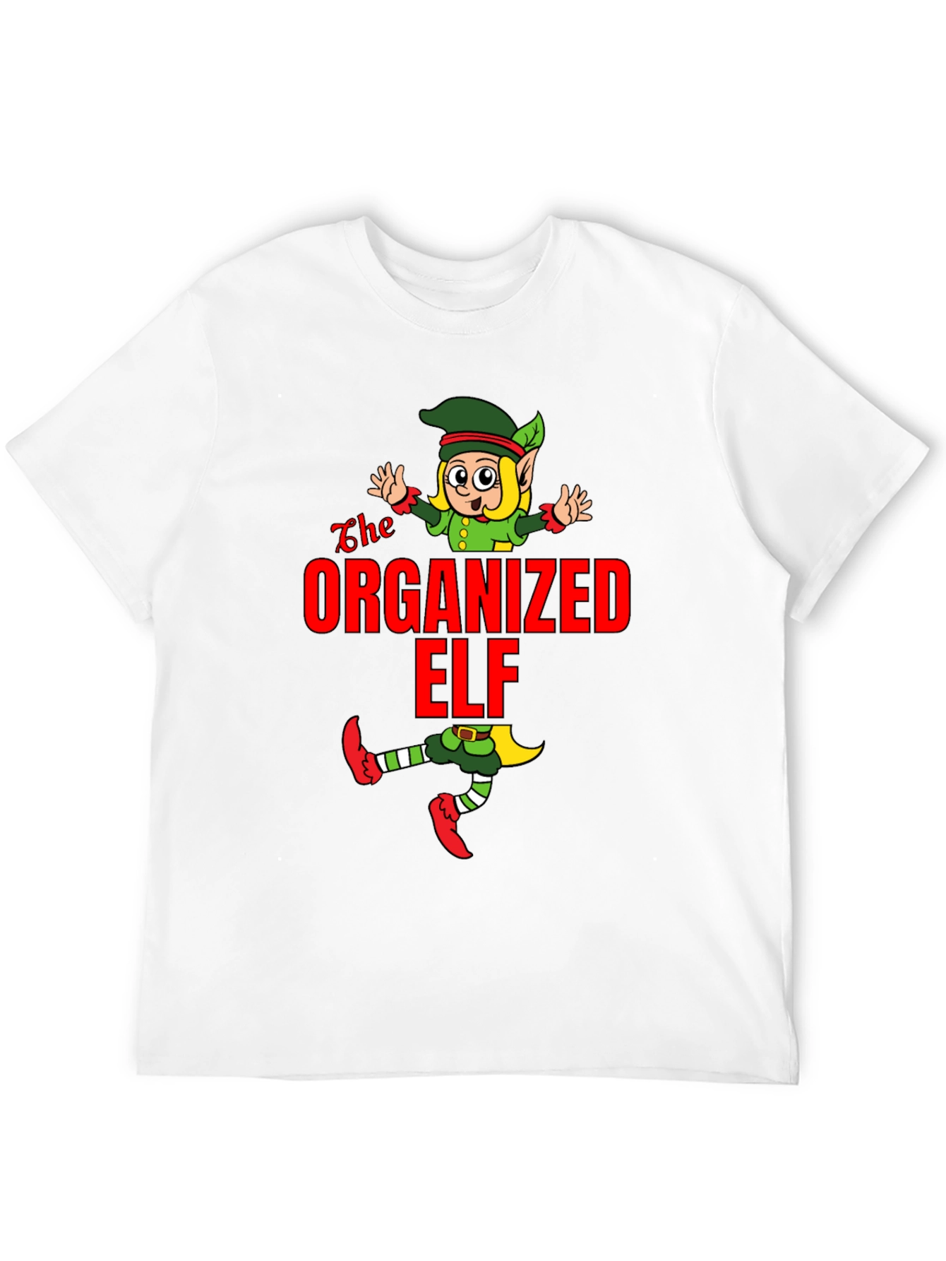 Organized Elf Graphic Tee - Holiday Cheer