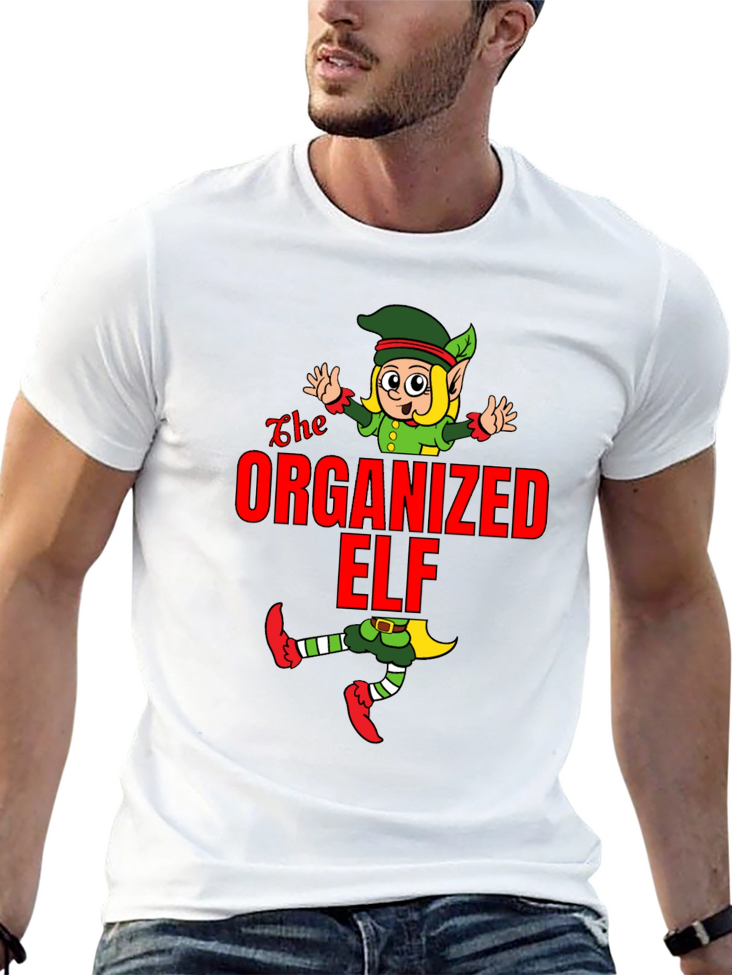 Organized Elf Graphic Tee - Holiday Cheer