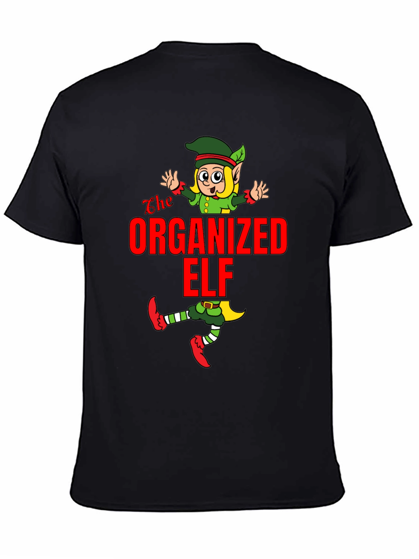 Organized Elf Graphic Tee - Holiday Cheer