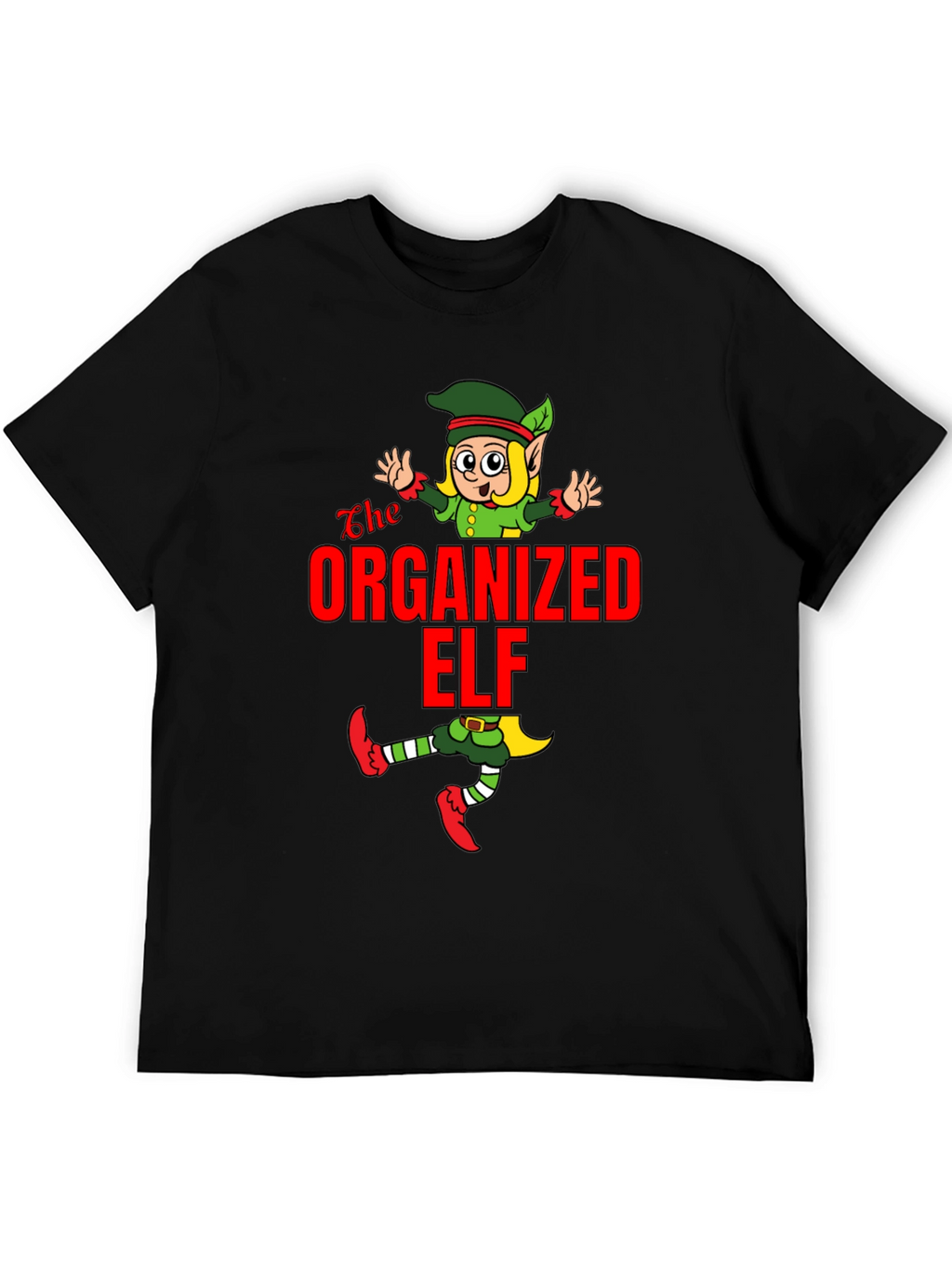 Organized Elf Graphic Tee - Holiday Cheer
