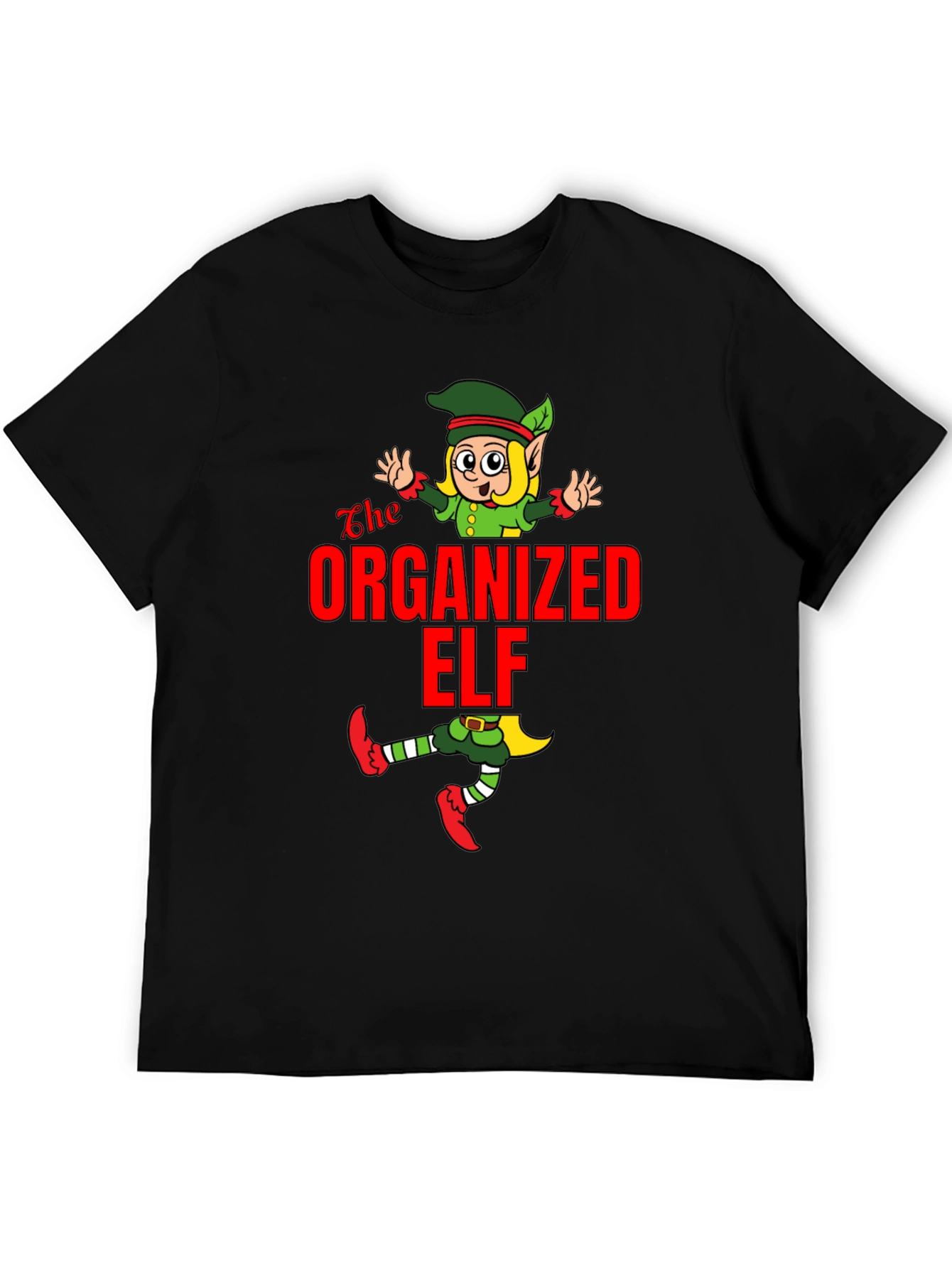 Organized Elf Graphic Tee - Holiday Cheer