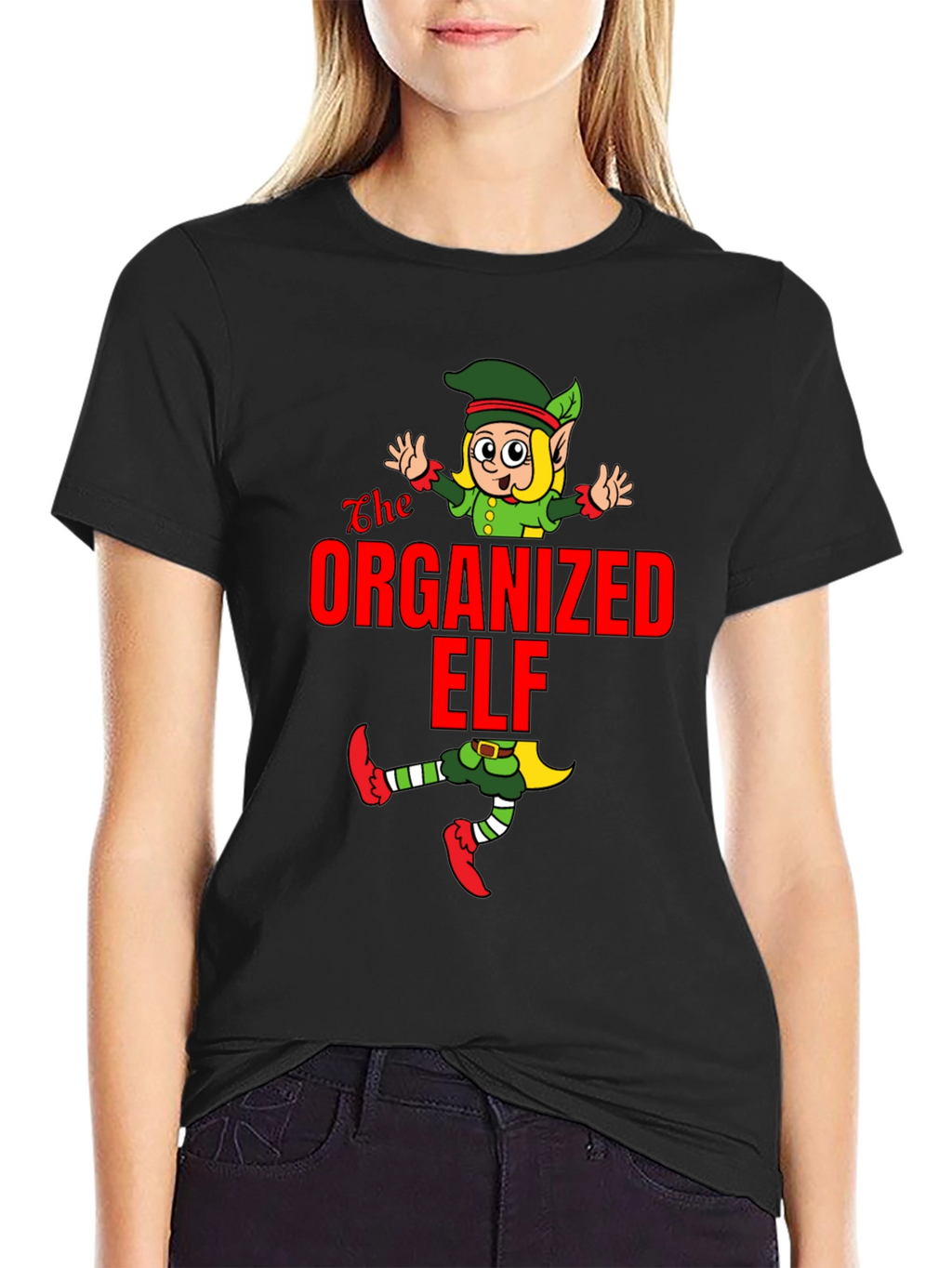 Organized Elf Graphic Tee - Holiday Cheer