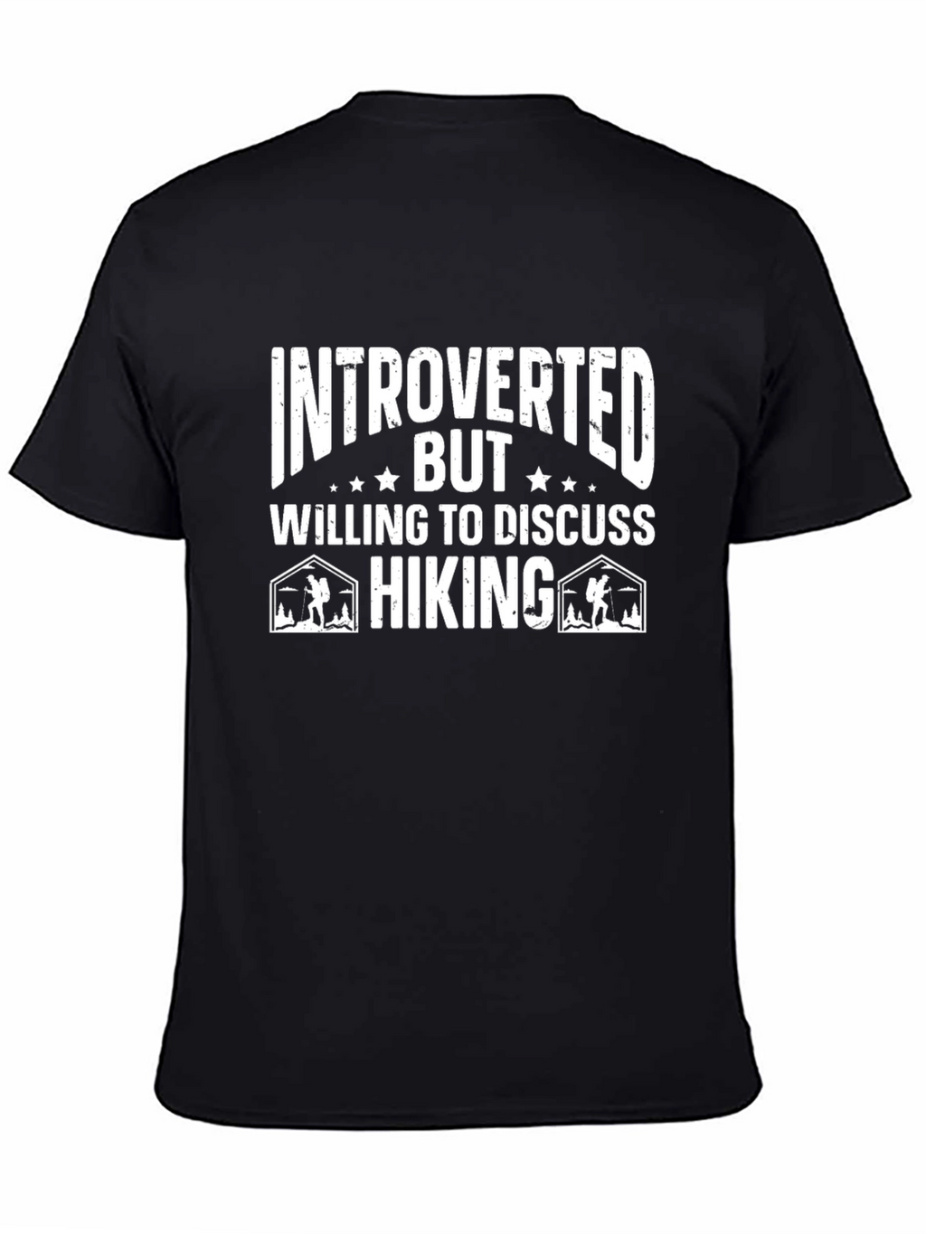 Introverted Hiking T-Shirt: Funny Outdoor Apparel