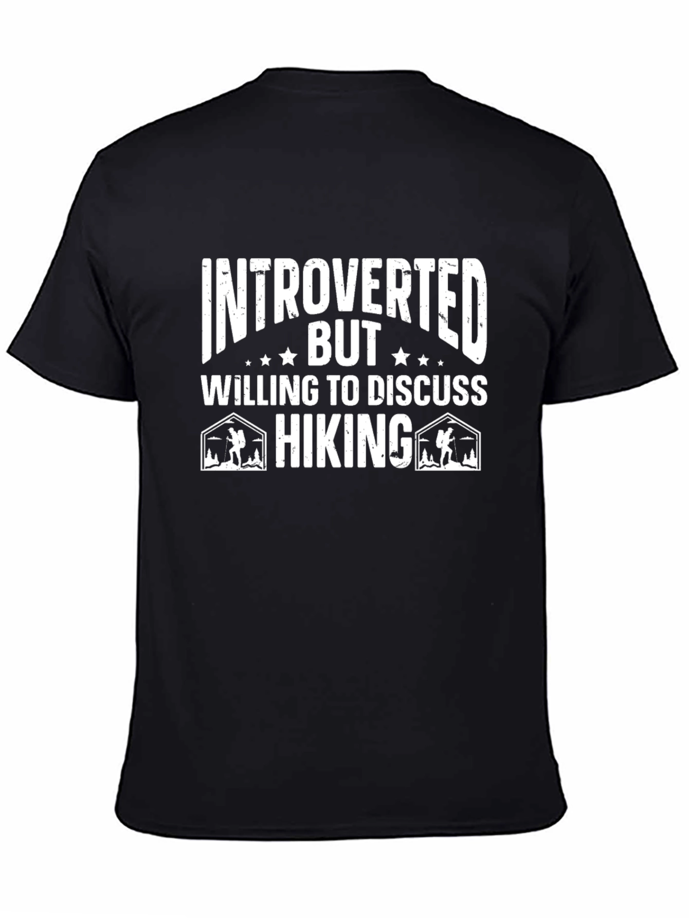 Introverted Hiking T-Shirt: Funny Outdoor Apparel