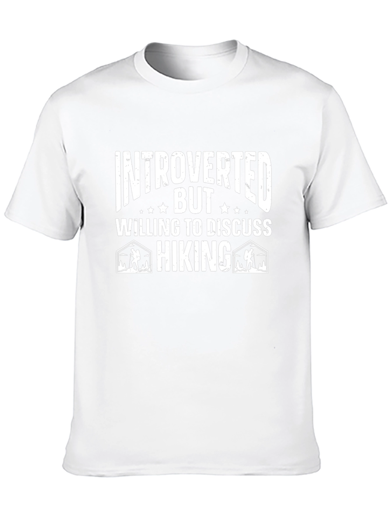 Introverted Hiking T-Shirt: Funny Outdoor Apparel
