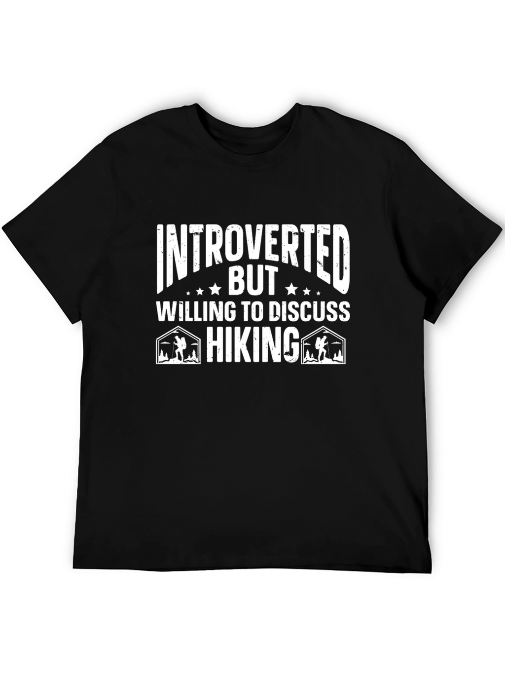Introverted Hiking T-Shirt: Funny Outdoor Apparel