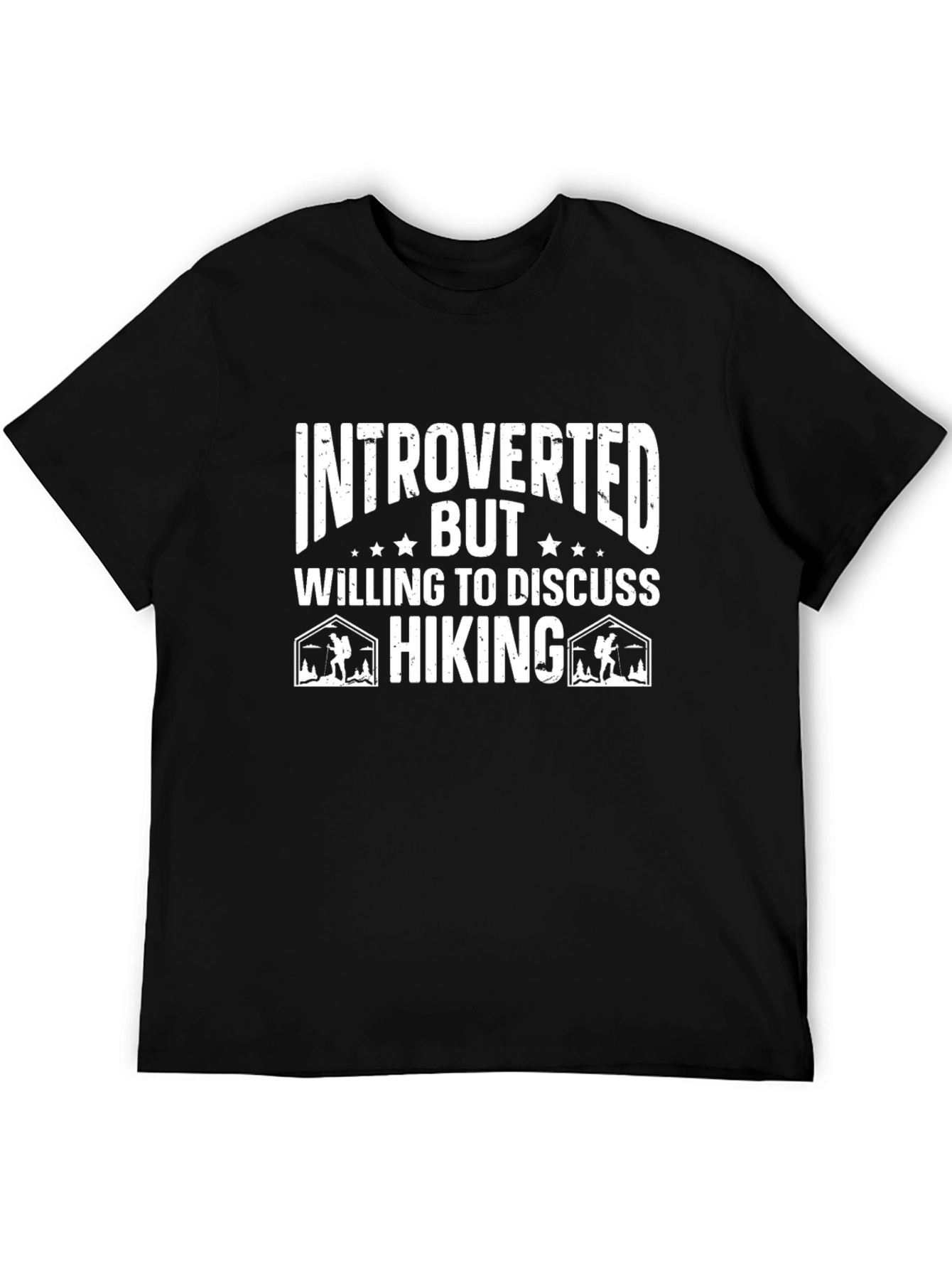 Introverted Hiking T-Shirt: Funny Outdoor Apparel