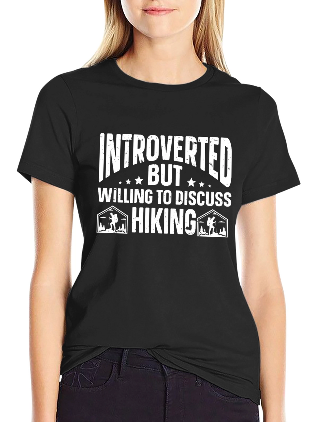 Introverted Hiking T-Shirt: Funny Outdoor Apparel
