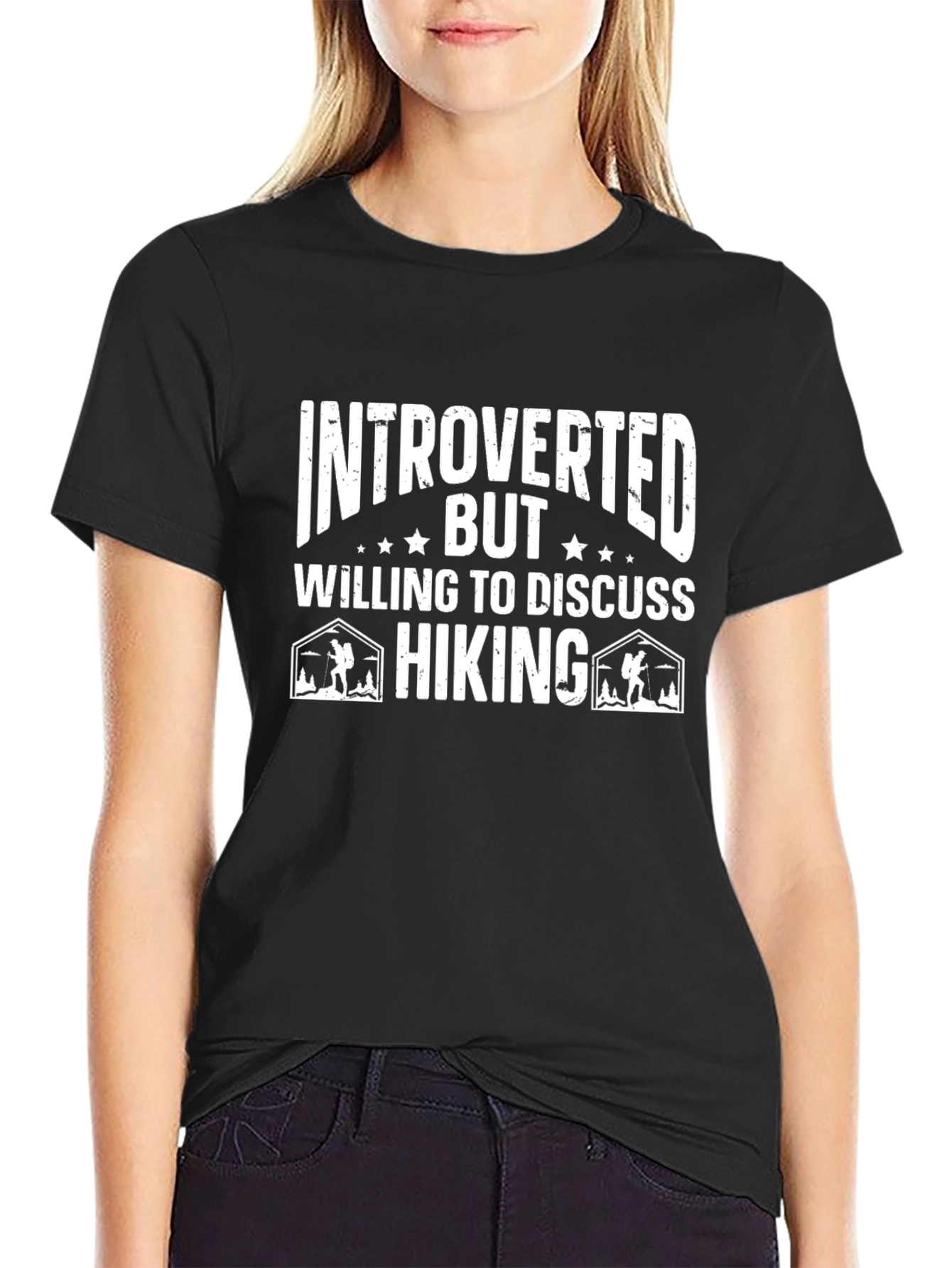 Introverted Hiking T-Shirt: Funny Outdoor Apparel