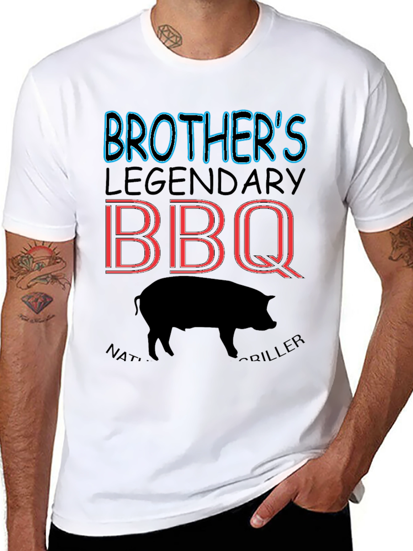 Brothers Legendary BBQ T-Shirt - Grill Master Tee