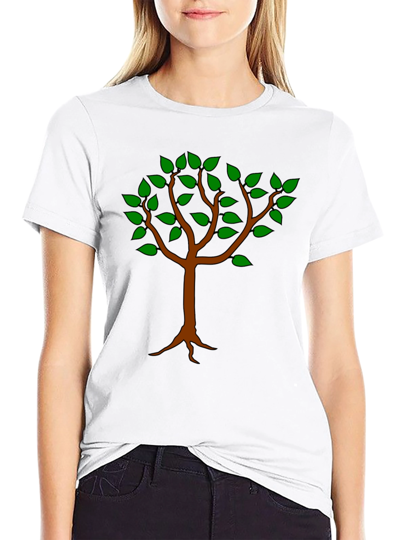 Tree Graphic T-Shirt - Casual Style