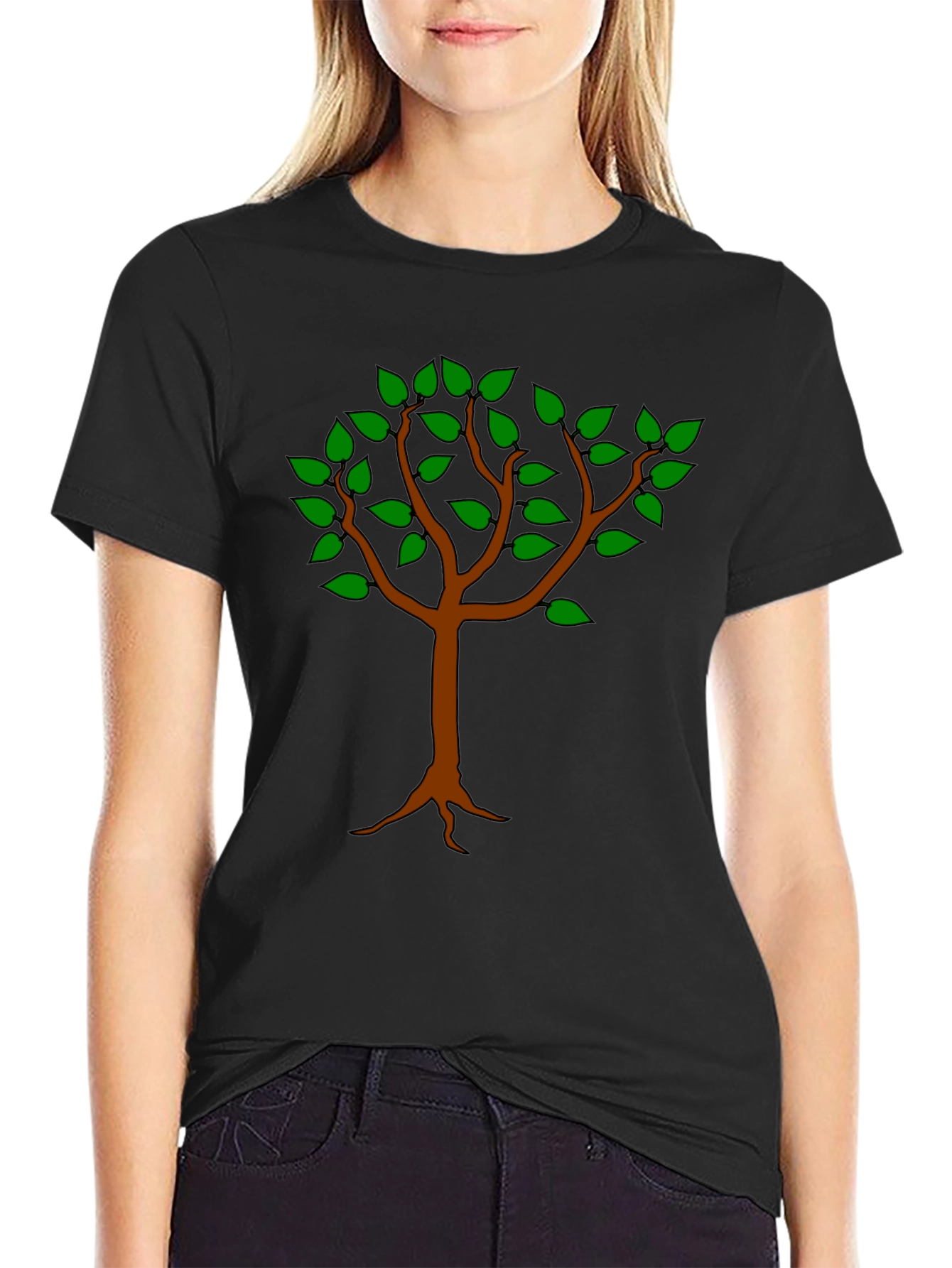 Tree Graphic T-Shirt - Casual Style