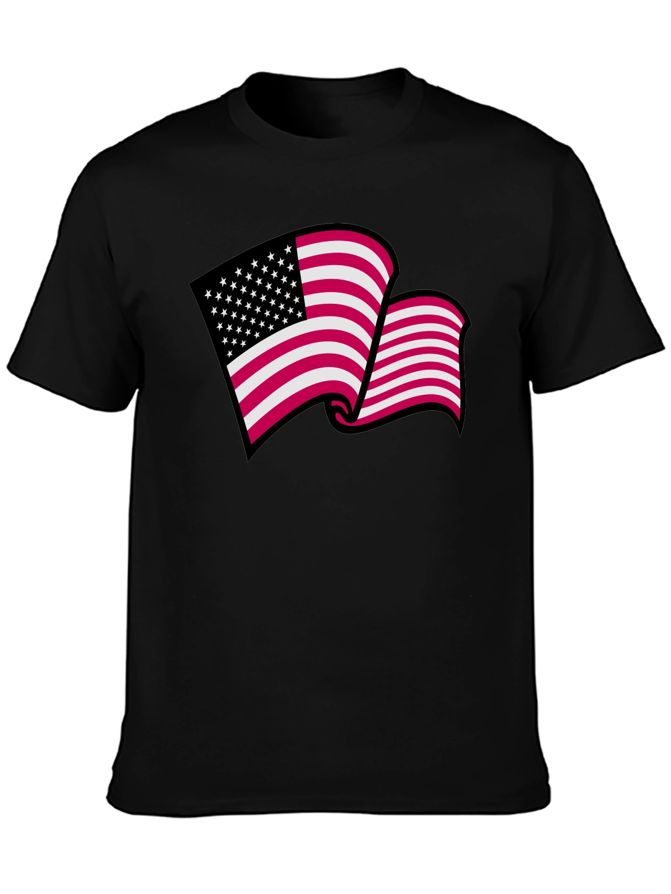 American Flag Graphic T-Shirt
