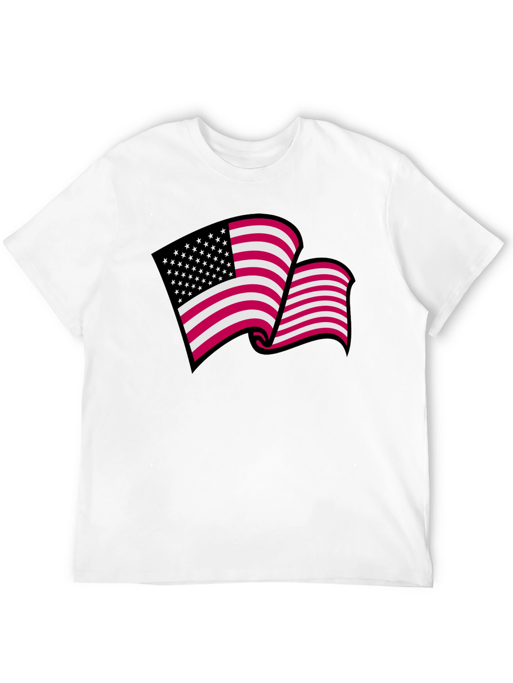 American Flag Graphic T-Shirt