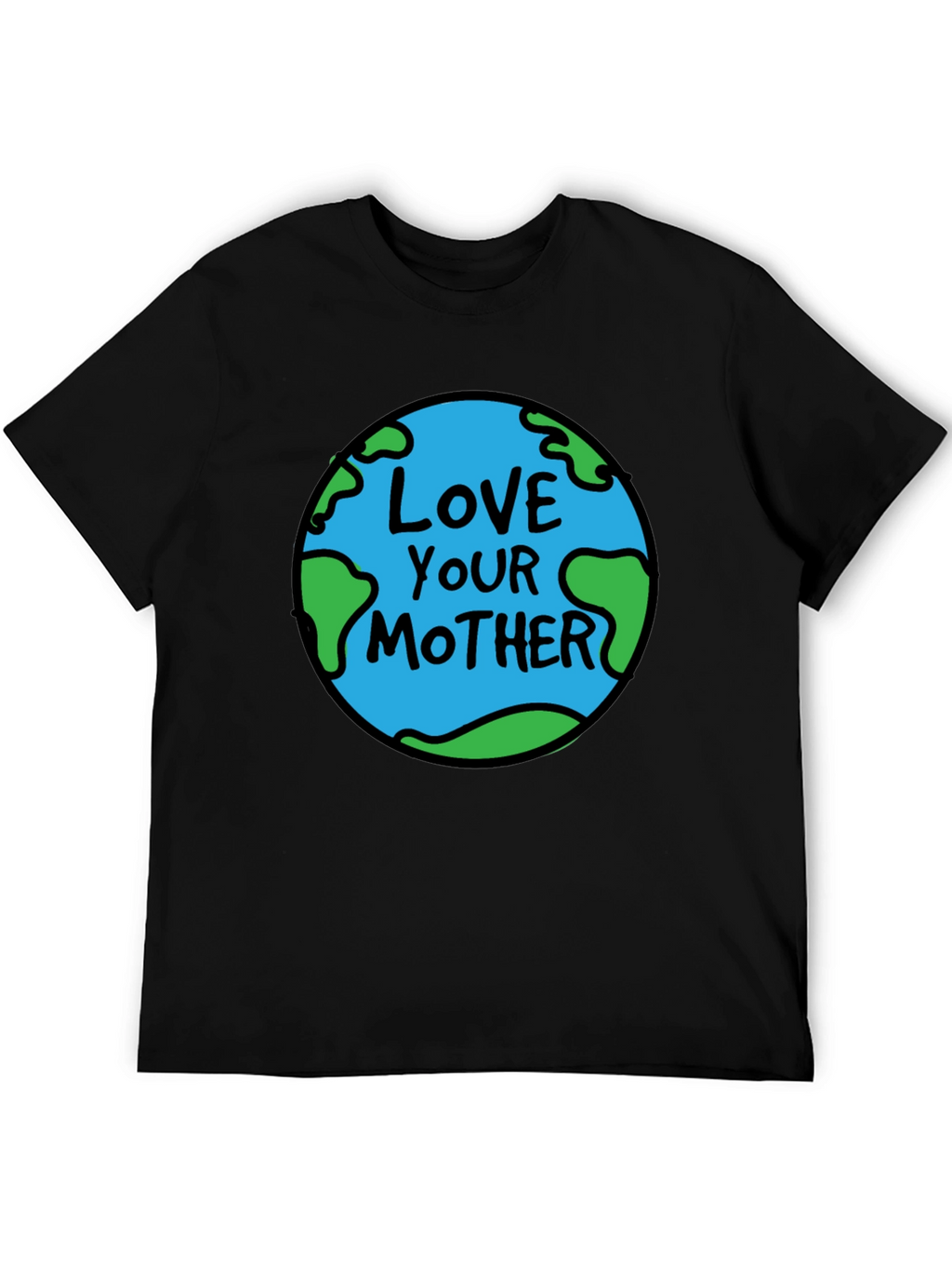 Love Your Mother Earth Graphic Tee - Black