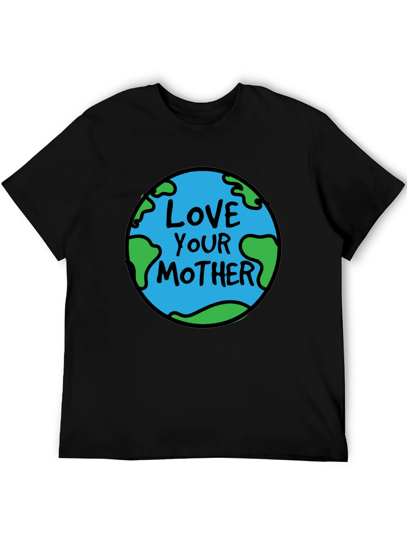 Love Your Mother Earth Graphic Tee - Black