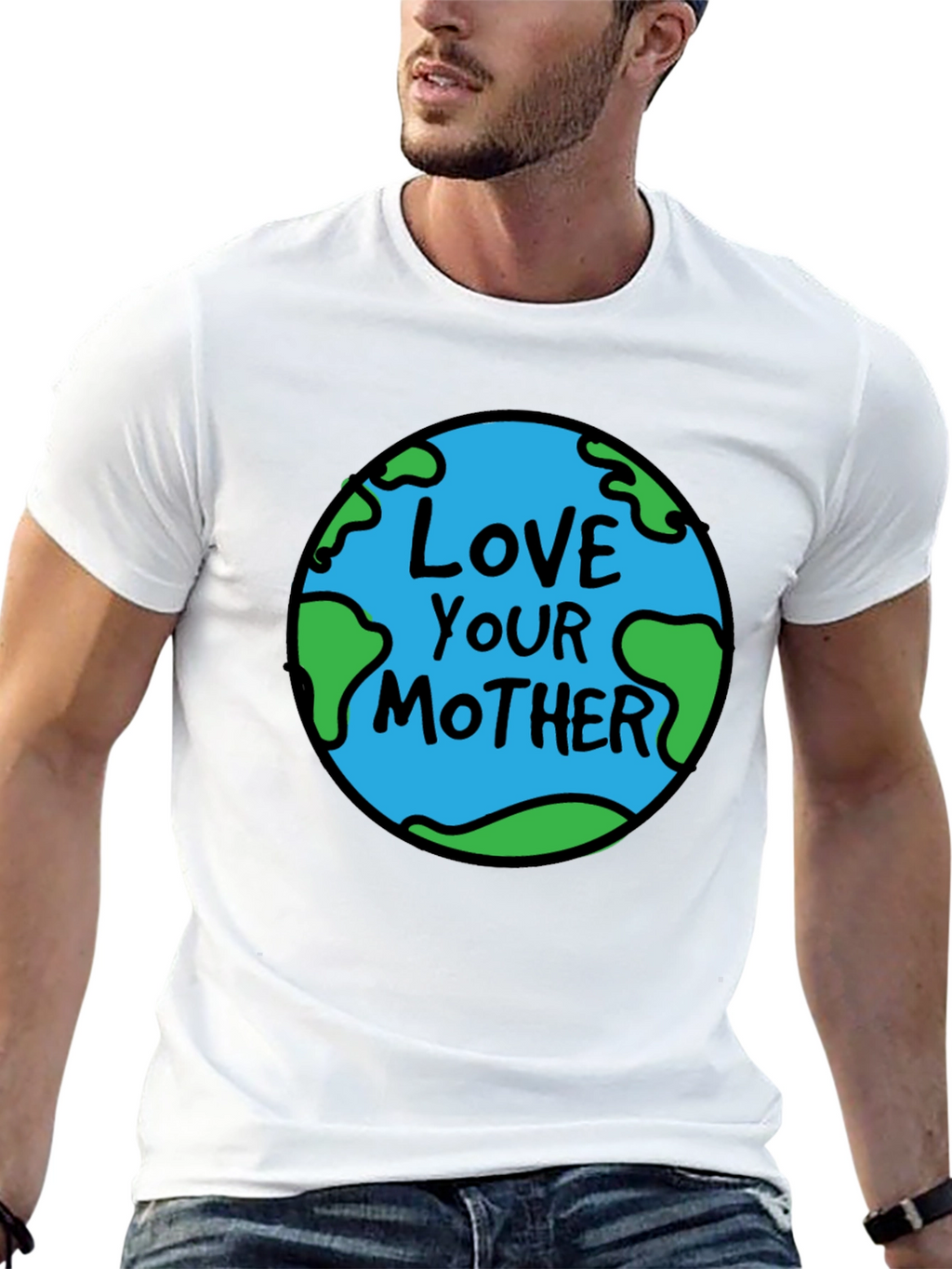 Love Your Mother Earth Graphic Tee - Black