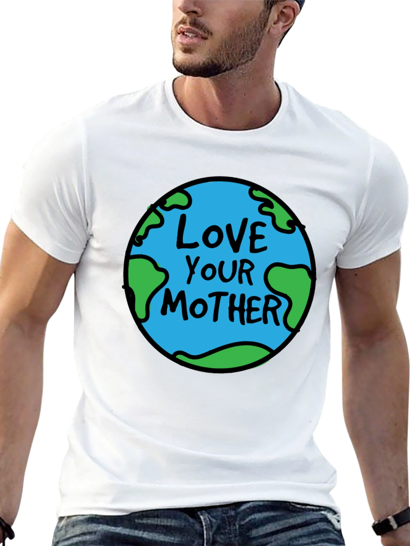 Love Your Mother Earth Graphic Tee - Black