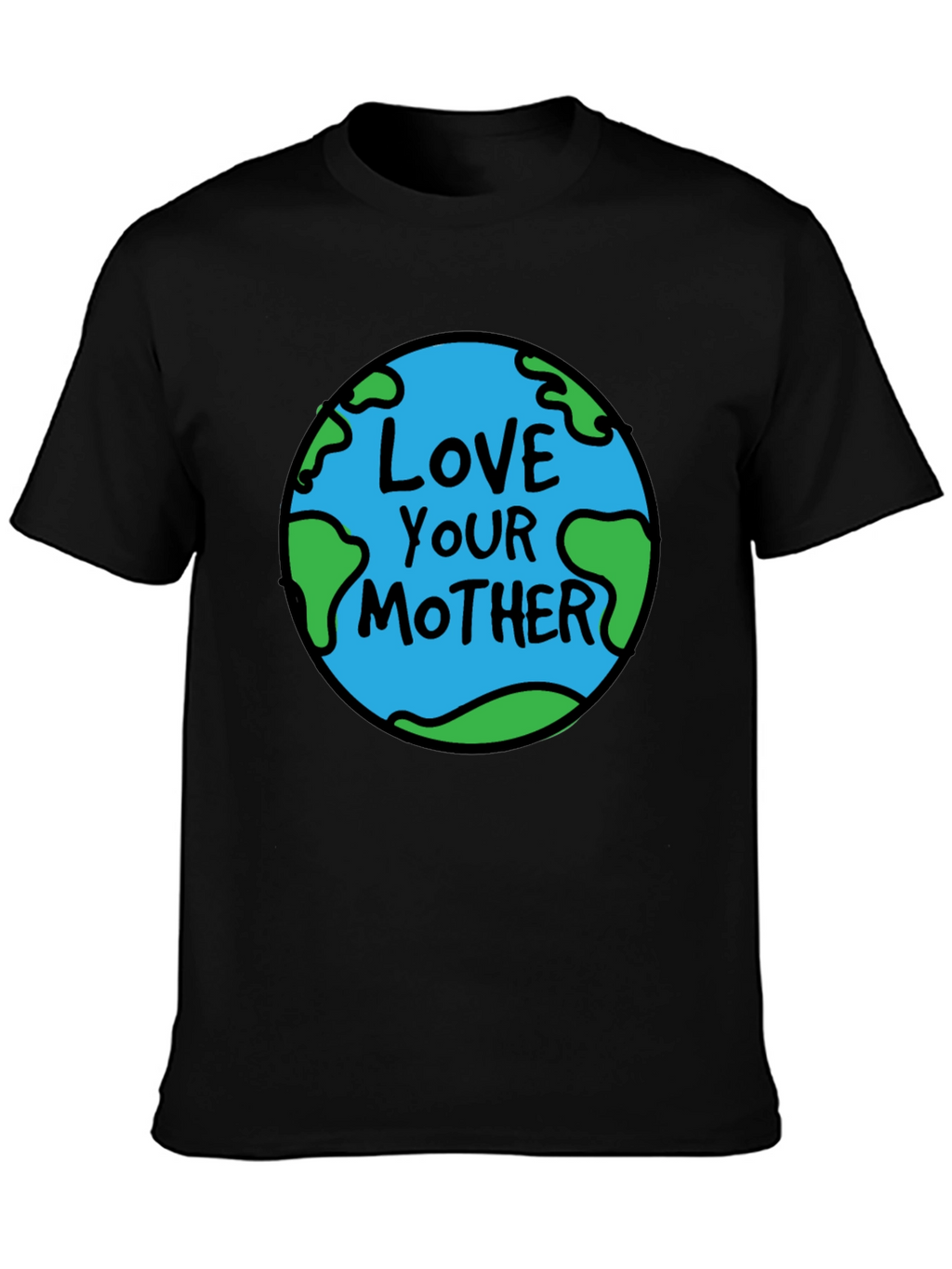 Love Your Mother Earth Graphic Tee - Black