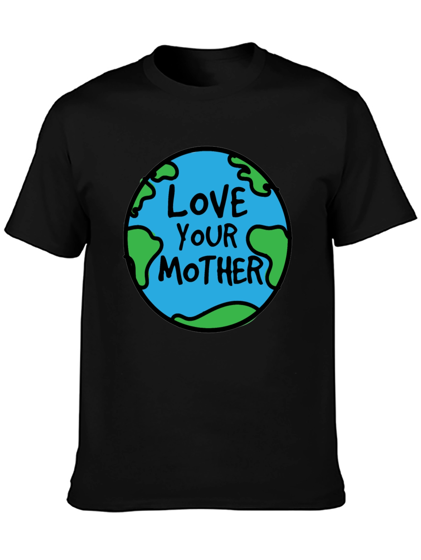 Love Your Mother Earth Graphic Tee - Black