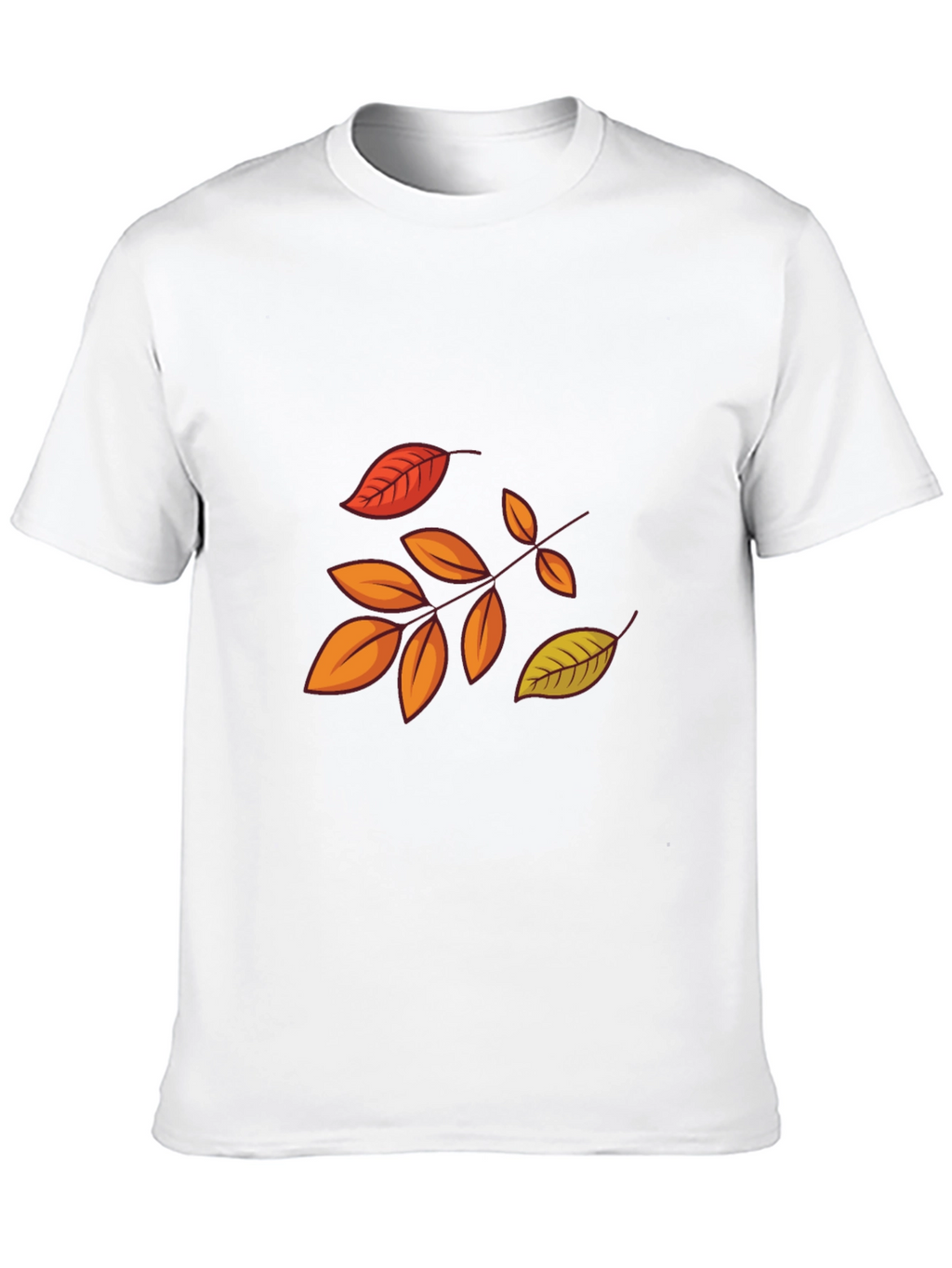 Autumn Leaves Graphic Black T-Shirt