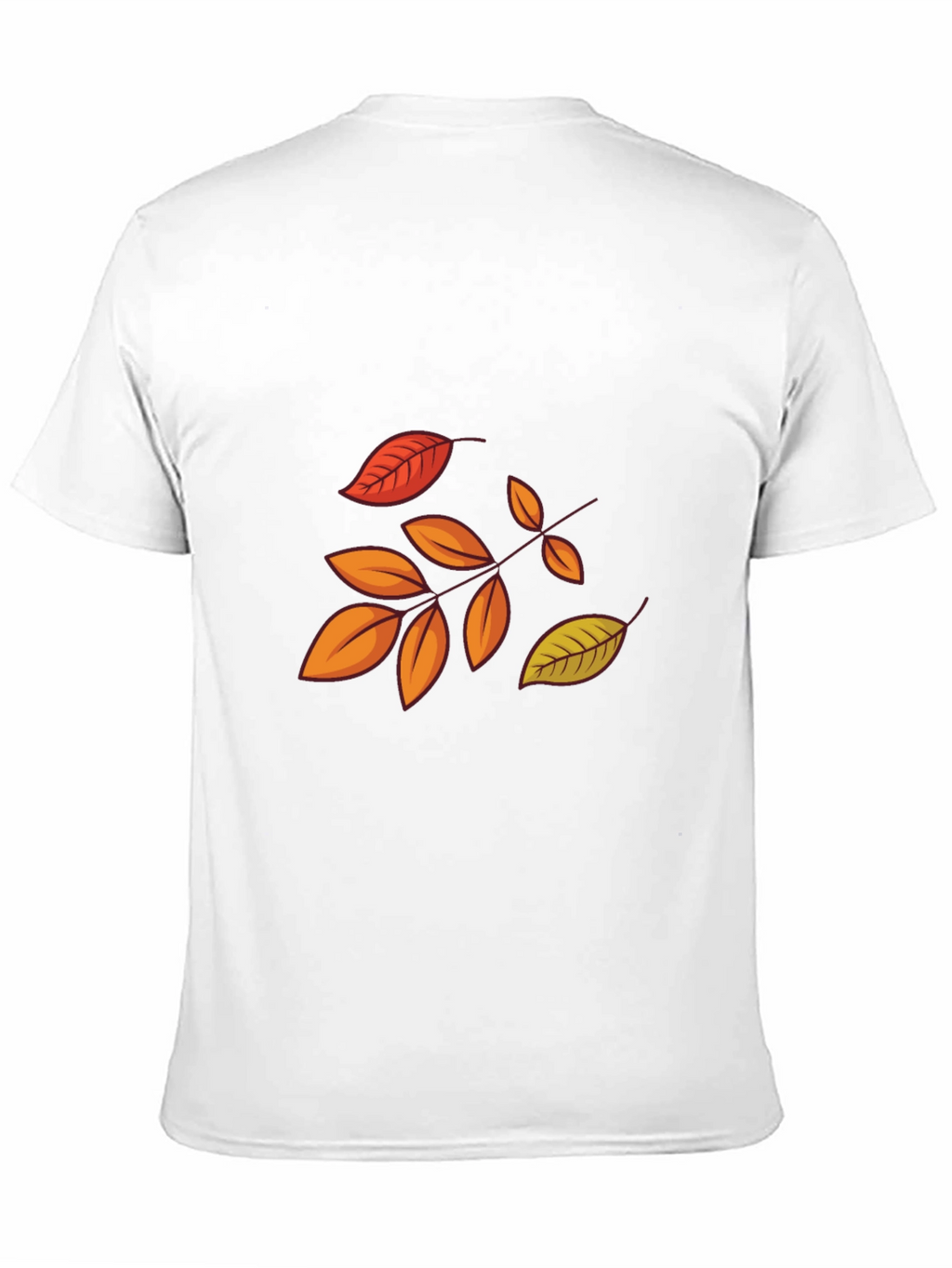 Autumn Leaves Graphic Black T-Shirt