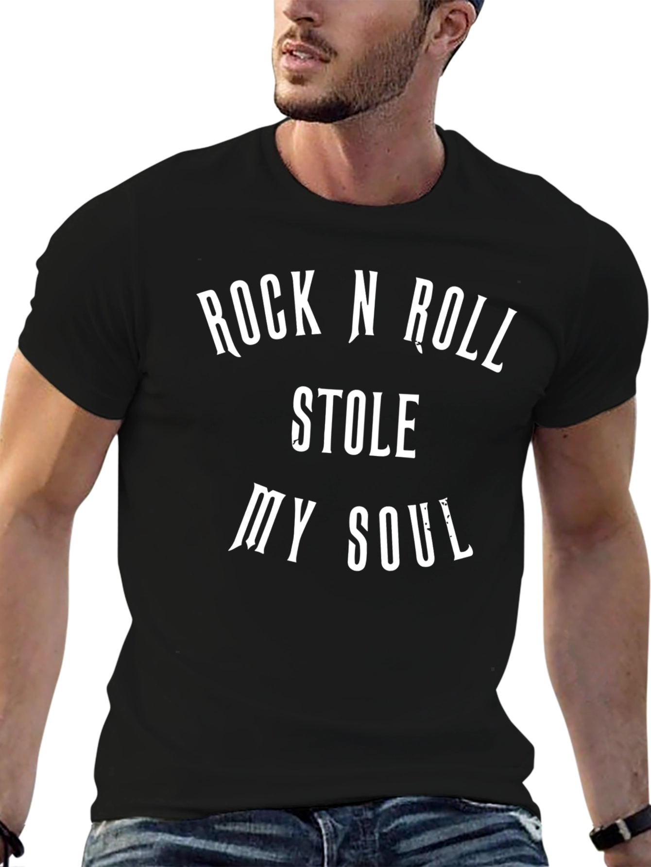 Rock N Roll Stole My Soul Graphic T-Shirt