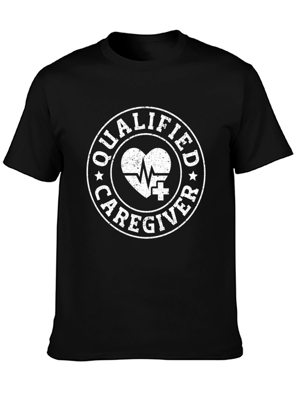 Qualified Caregiver Graphic Tee - Black