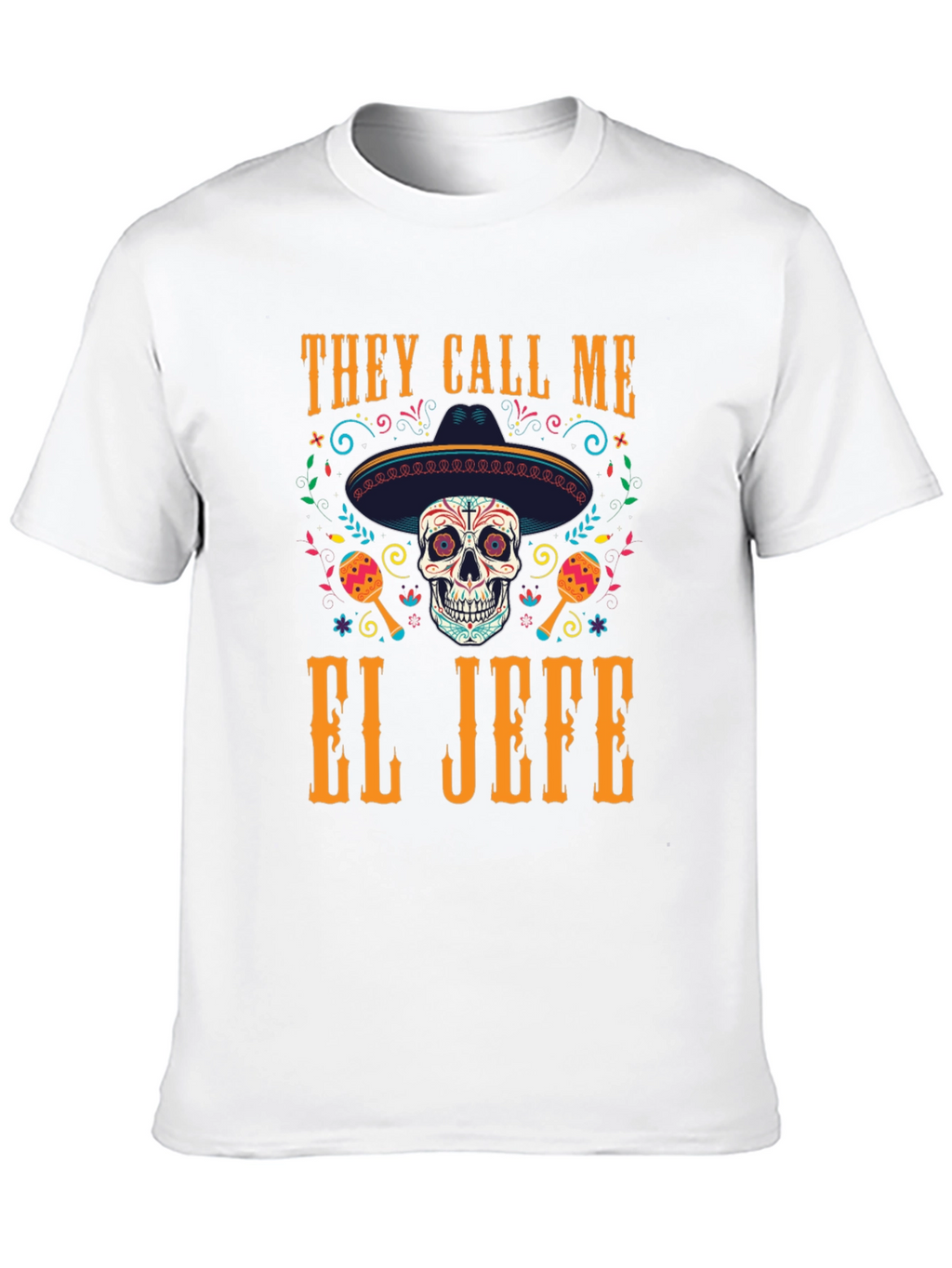 El Jefe Skull T-Shirt - Day of the Dead
