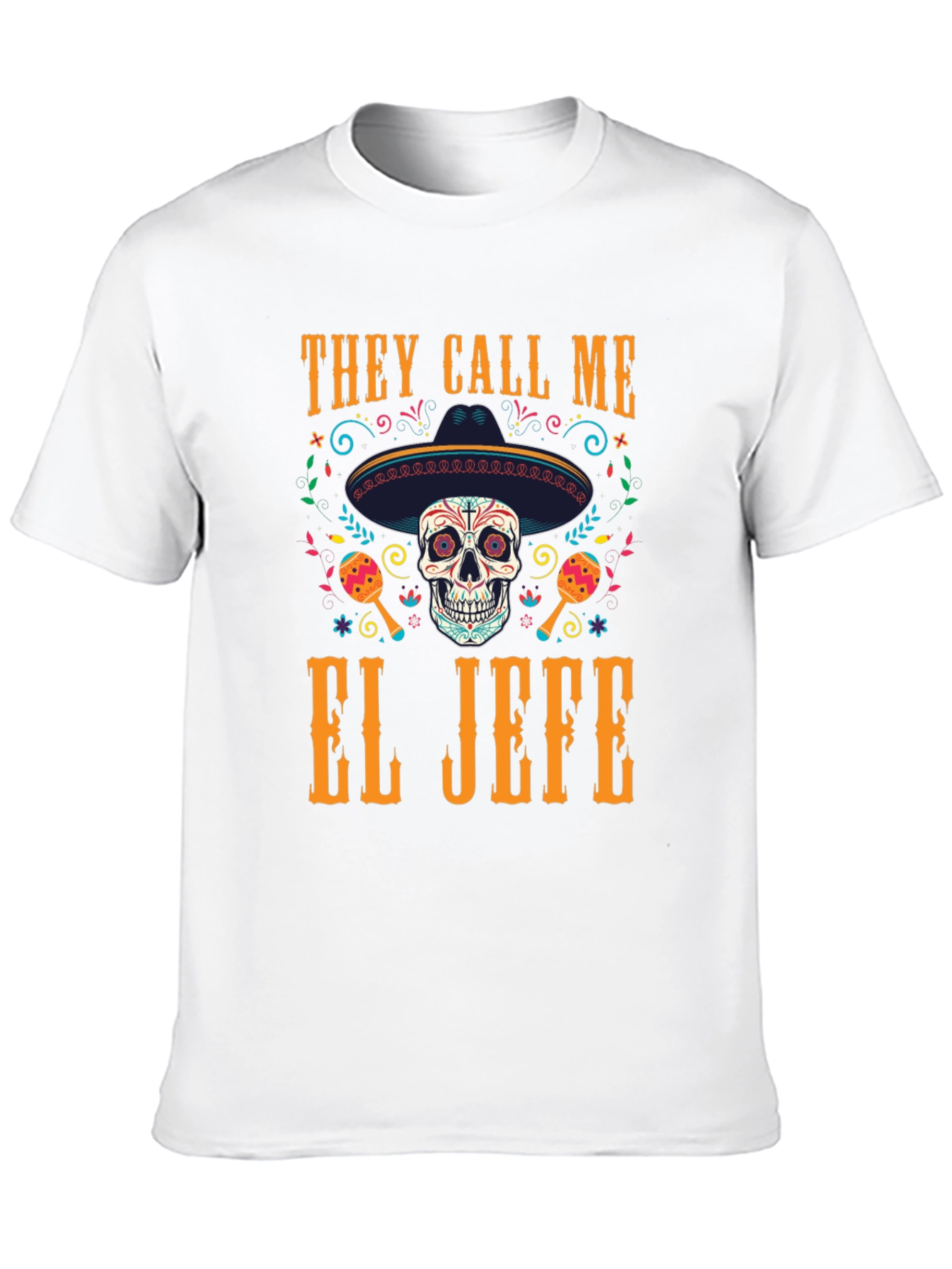 El Jefe Skull T-Shirt - Day of the Dead