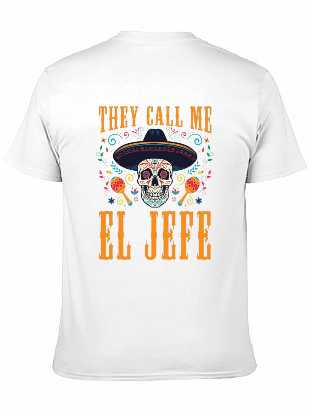 El Jefe Skull T-Shirt - Day of the Dead