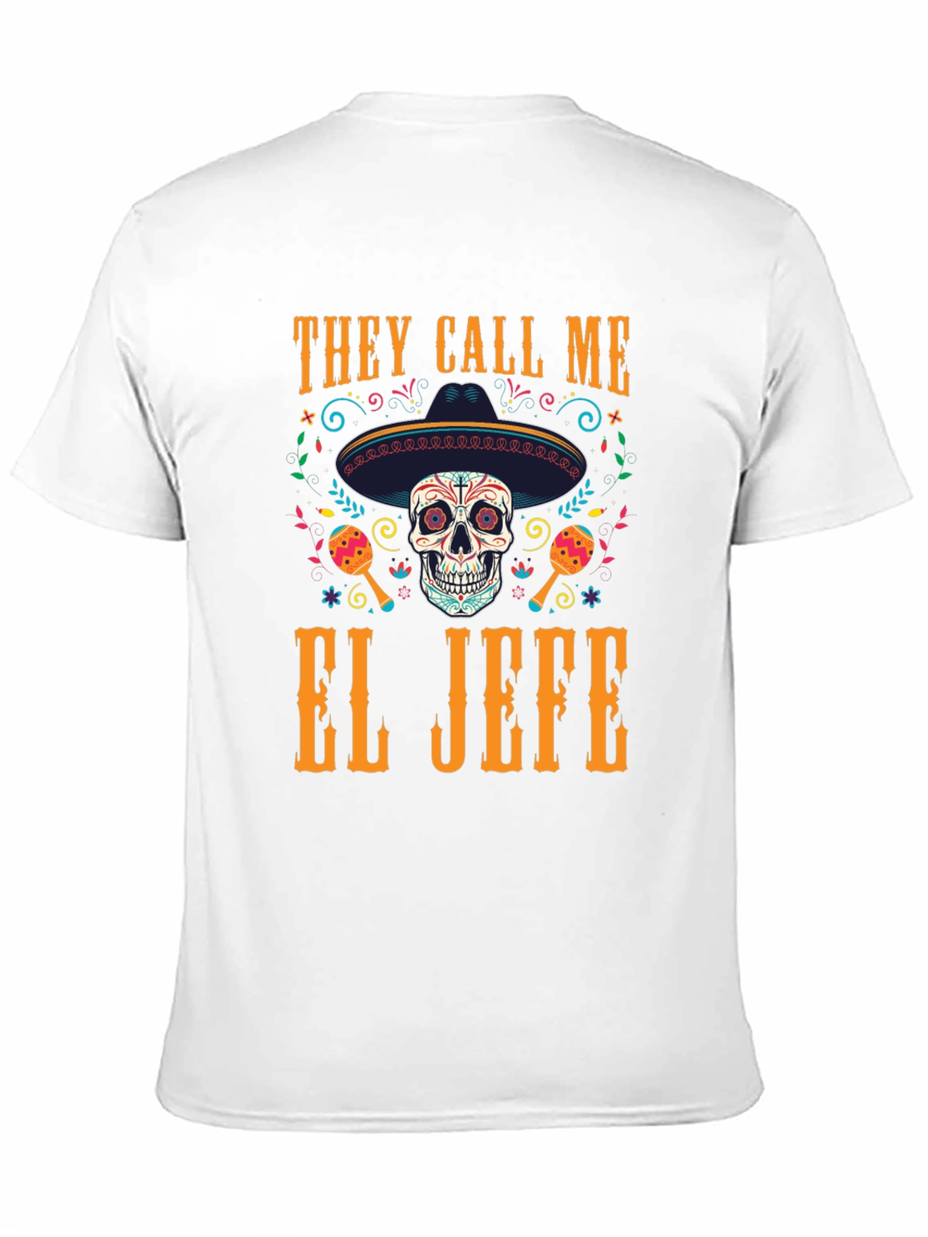 El Jefe Skull T-Shirt - Day of the Dead