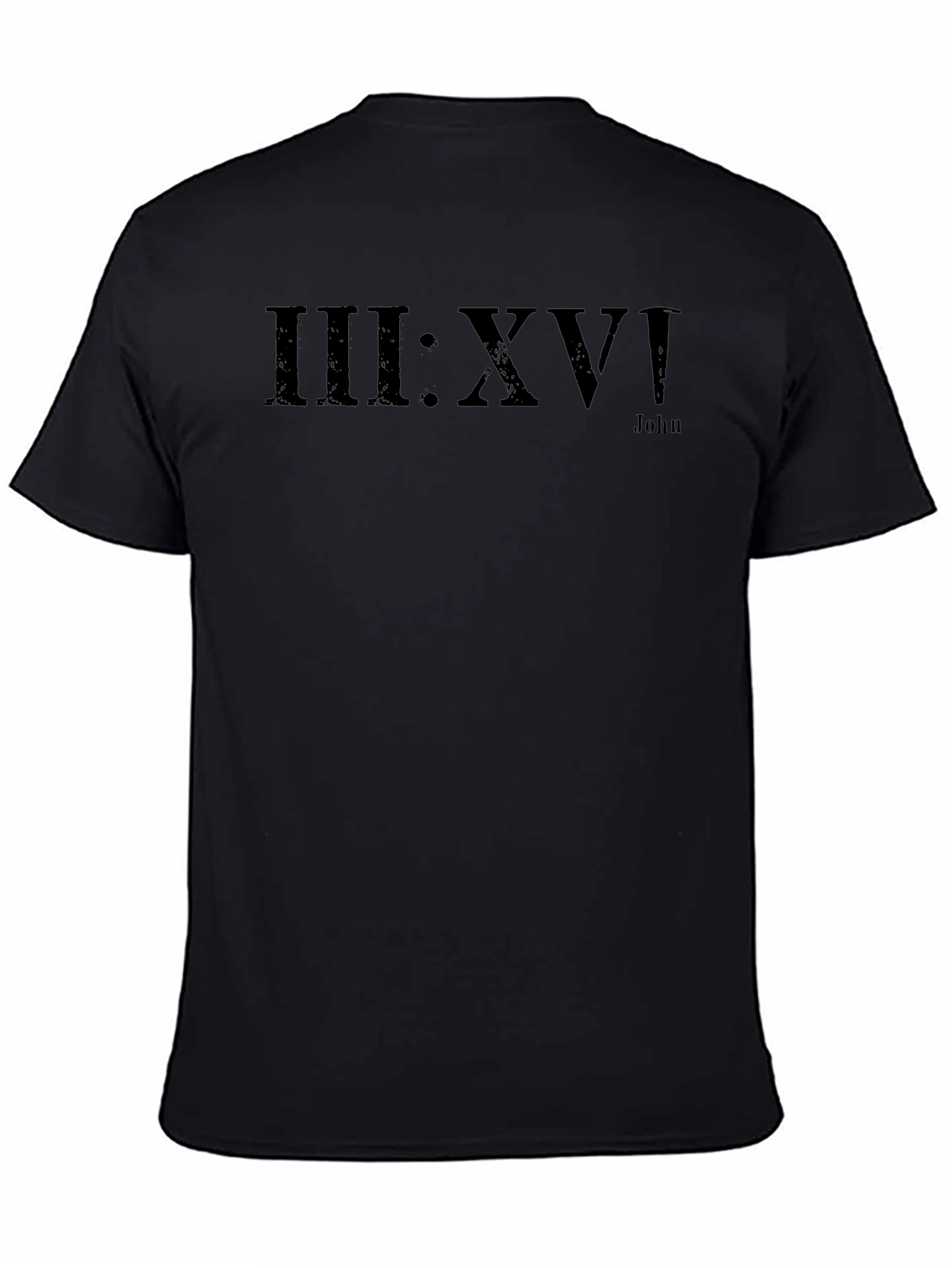 John 3:16 Black T-Shirt