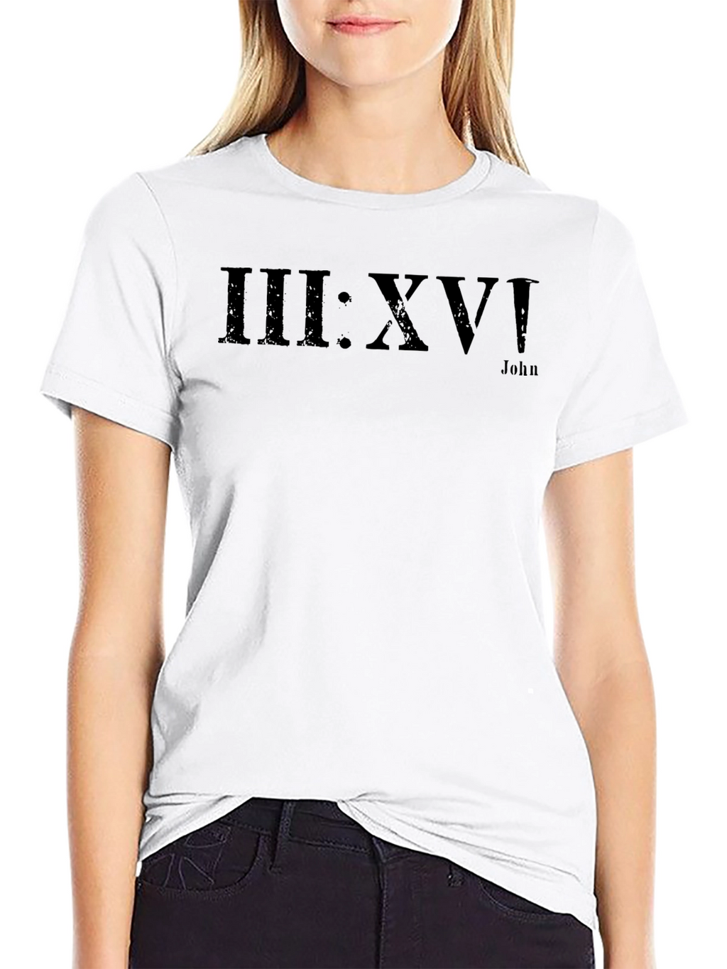 John 3:16 Black T-Shirt