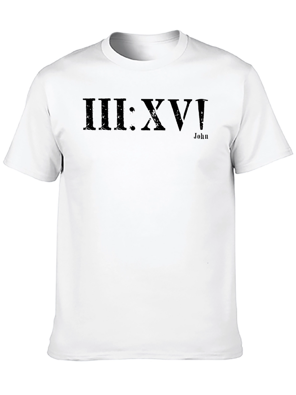 John 3:16 Black T-Shirt