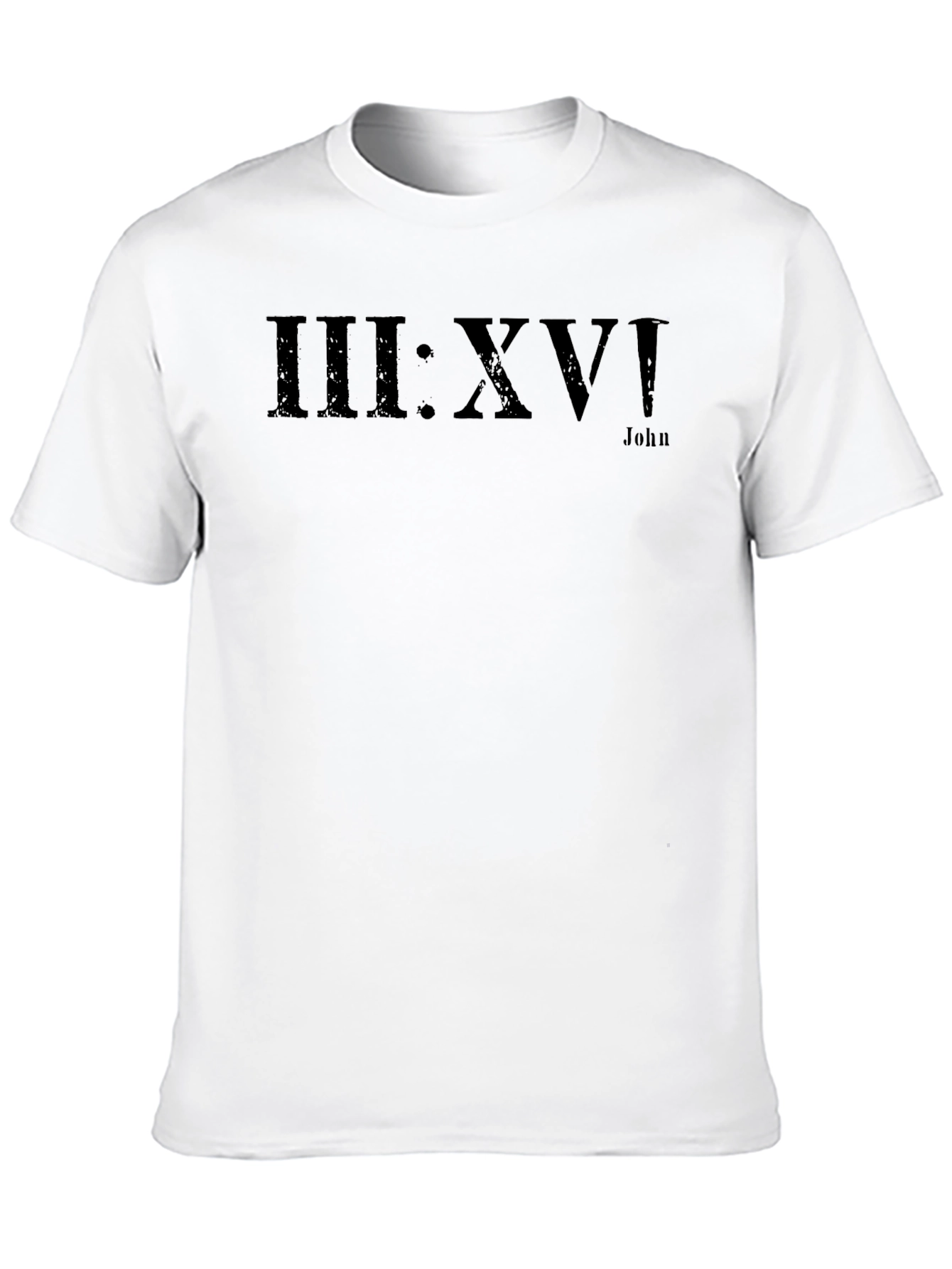 John 3:16 Black T-Shirt