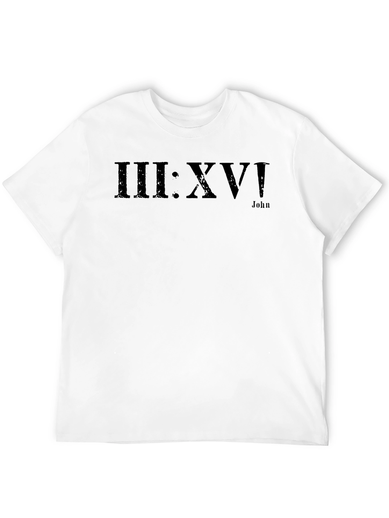 John 3:16 Black T-Shirt