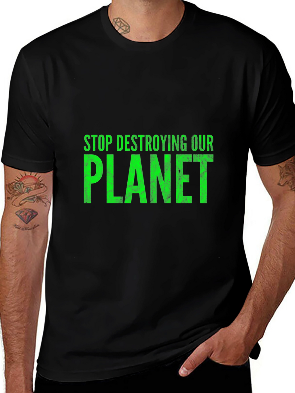 Eco-Friendly T-Shirt: Stop Destroying Our Planet