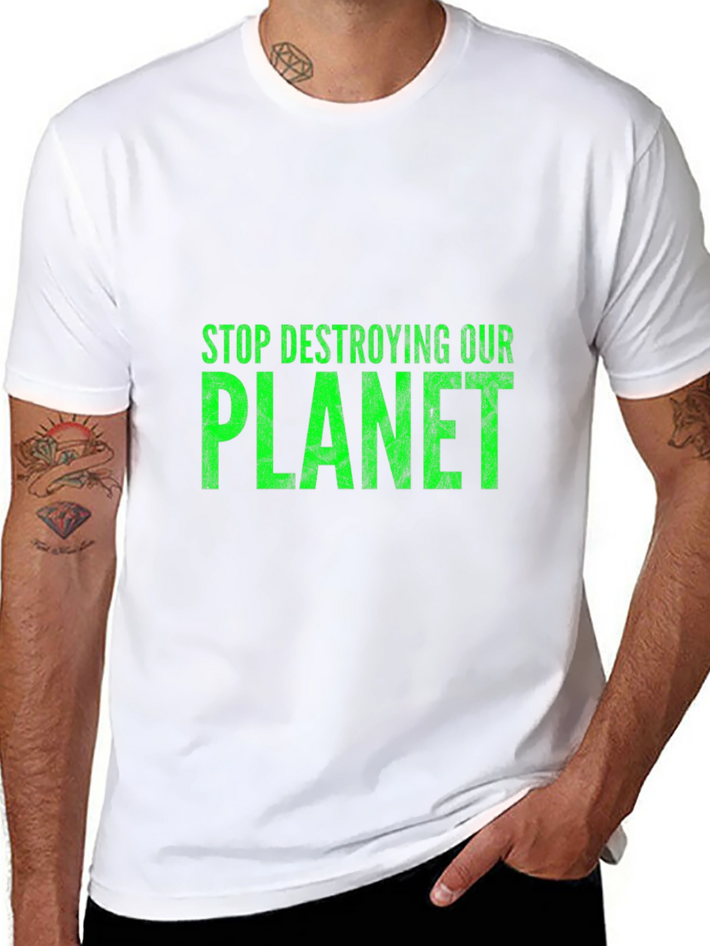 Eco-Friendly T-Shirt: Stop Destroying Our Planet