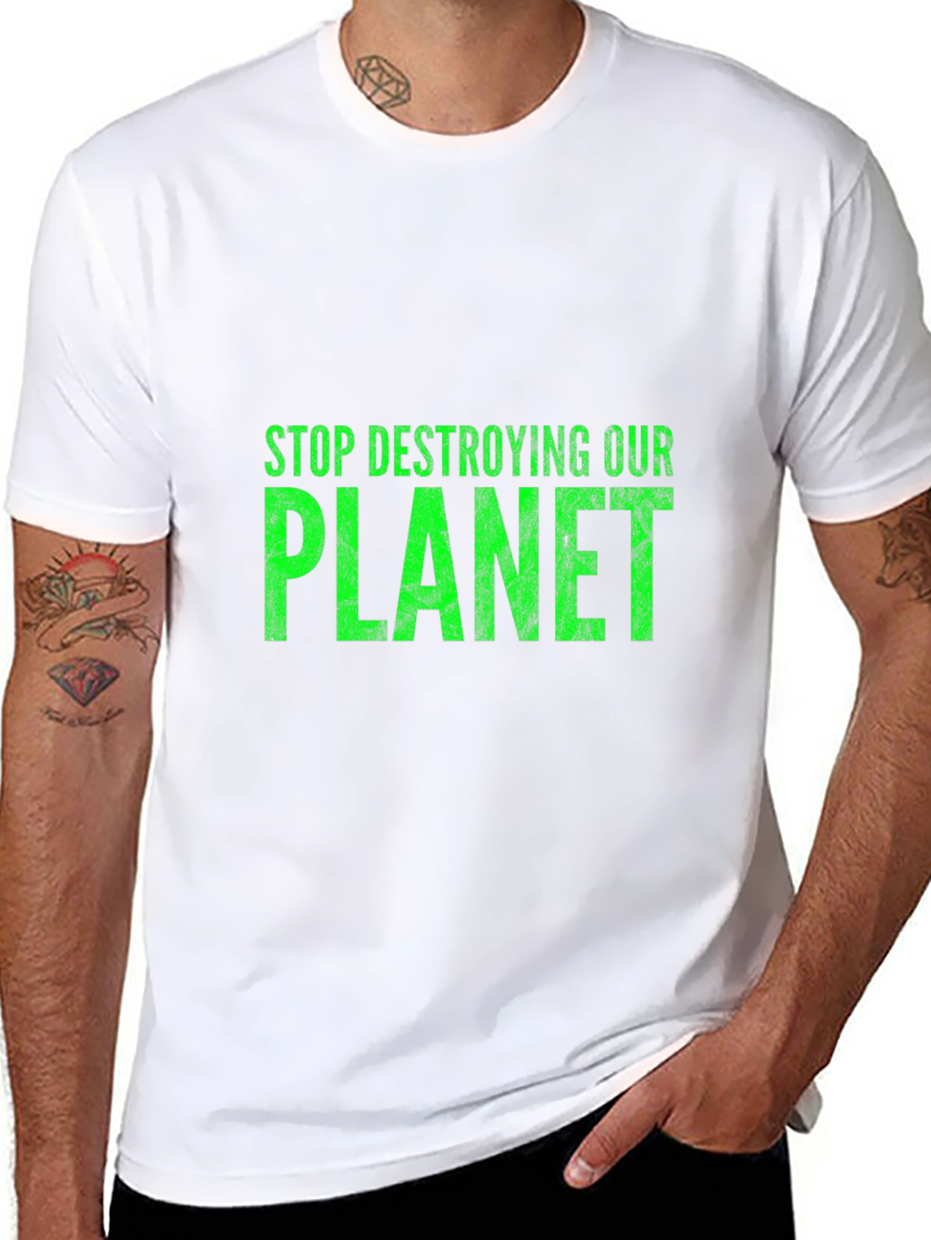 Eco-Friendly T-Shirt: Stop Destroying Our Planet