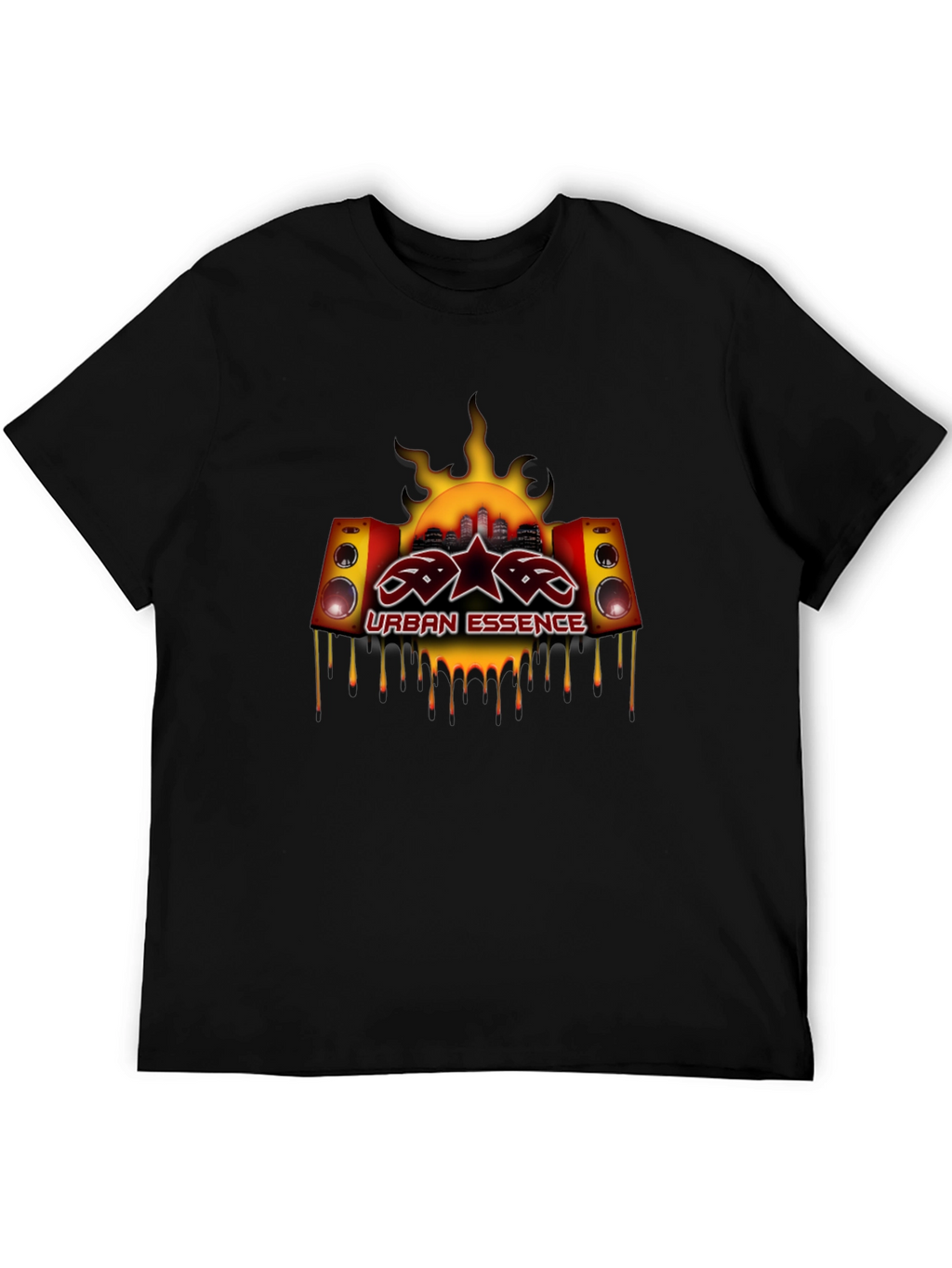 Urban Essence Graphic Tee - Black