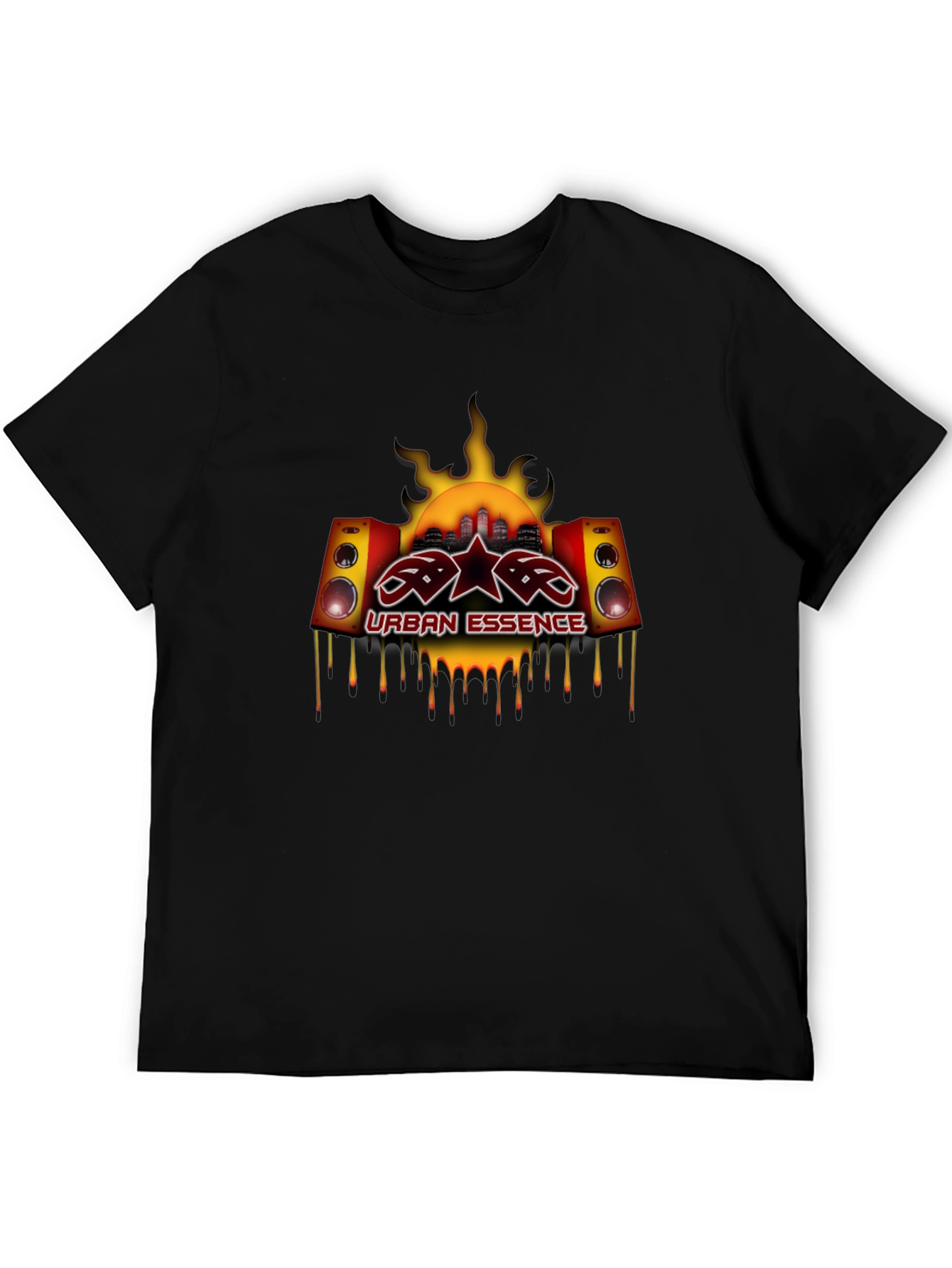 Urban Essence Graphic Tee - Black