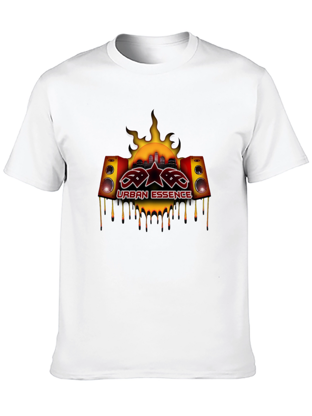 Urban Essence Graphic Tee - Black