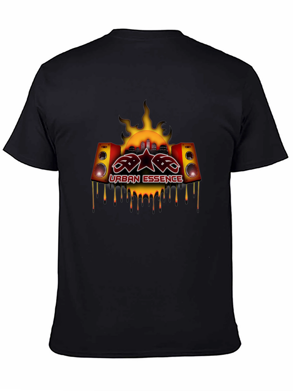 Urban Essence Graphic Tee - Black