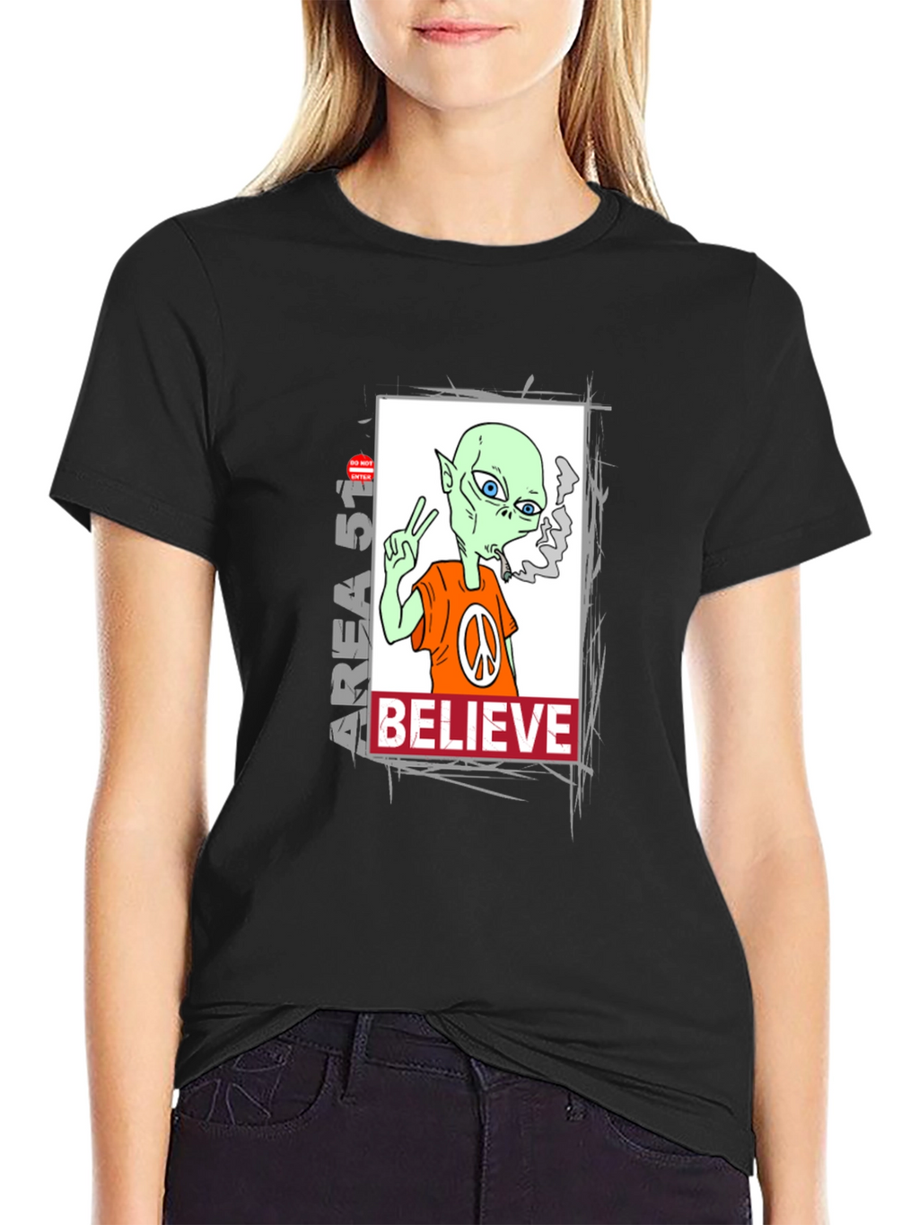 Area 51 Alien Believe Graphic Tee