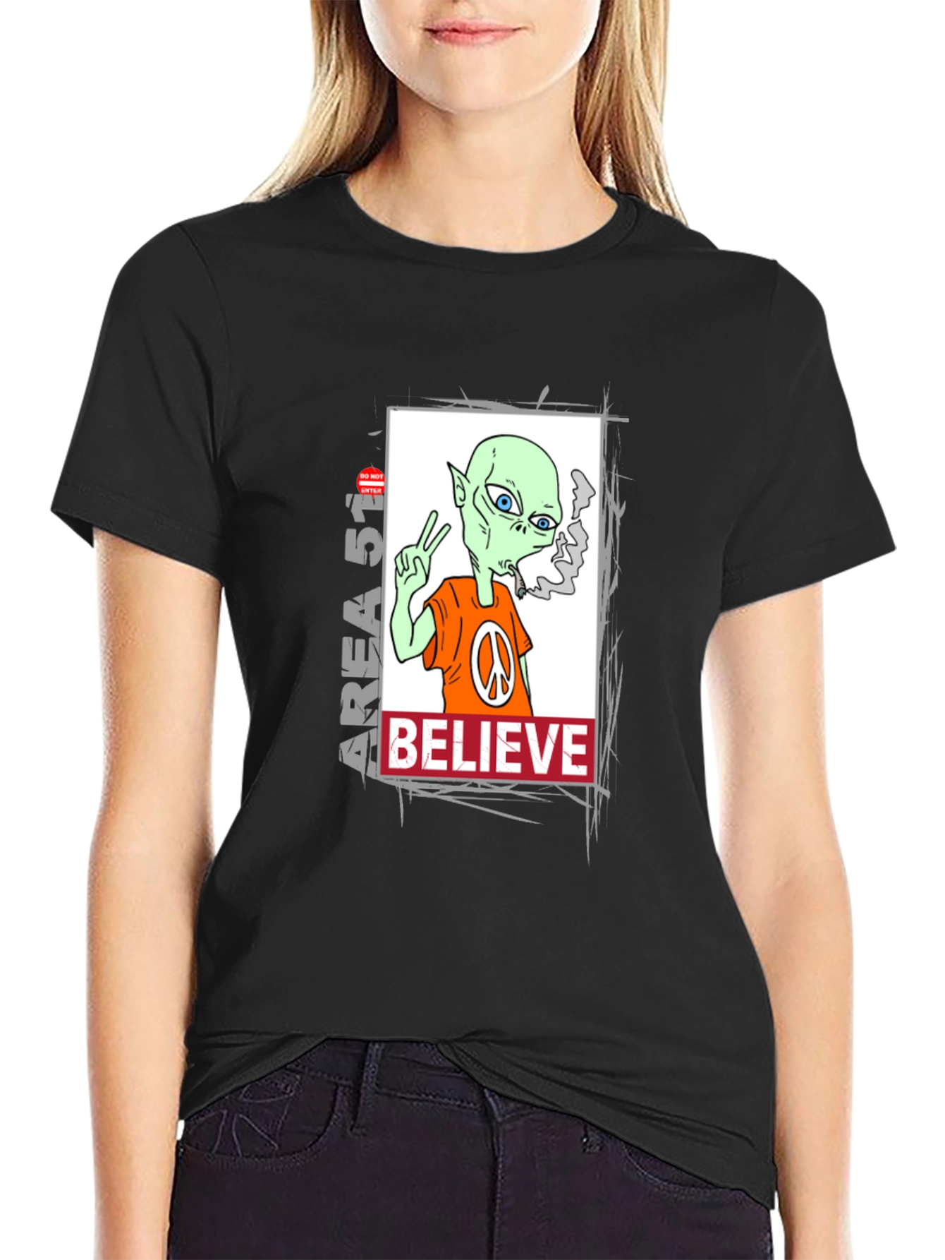 Area 51 Alien Believe Graphic Tee