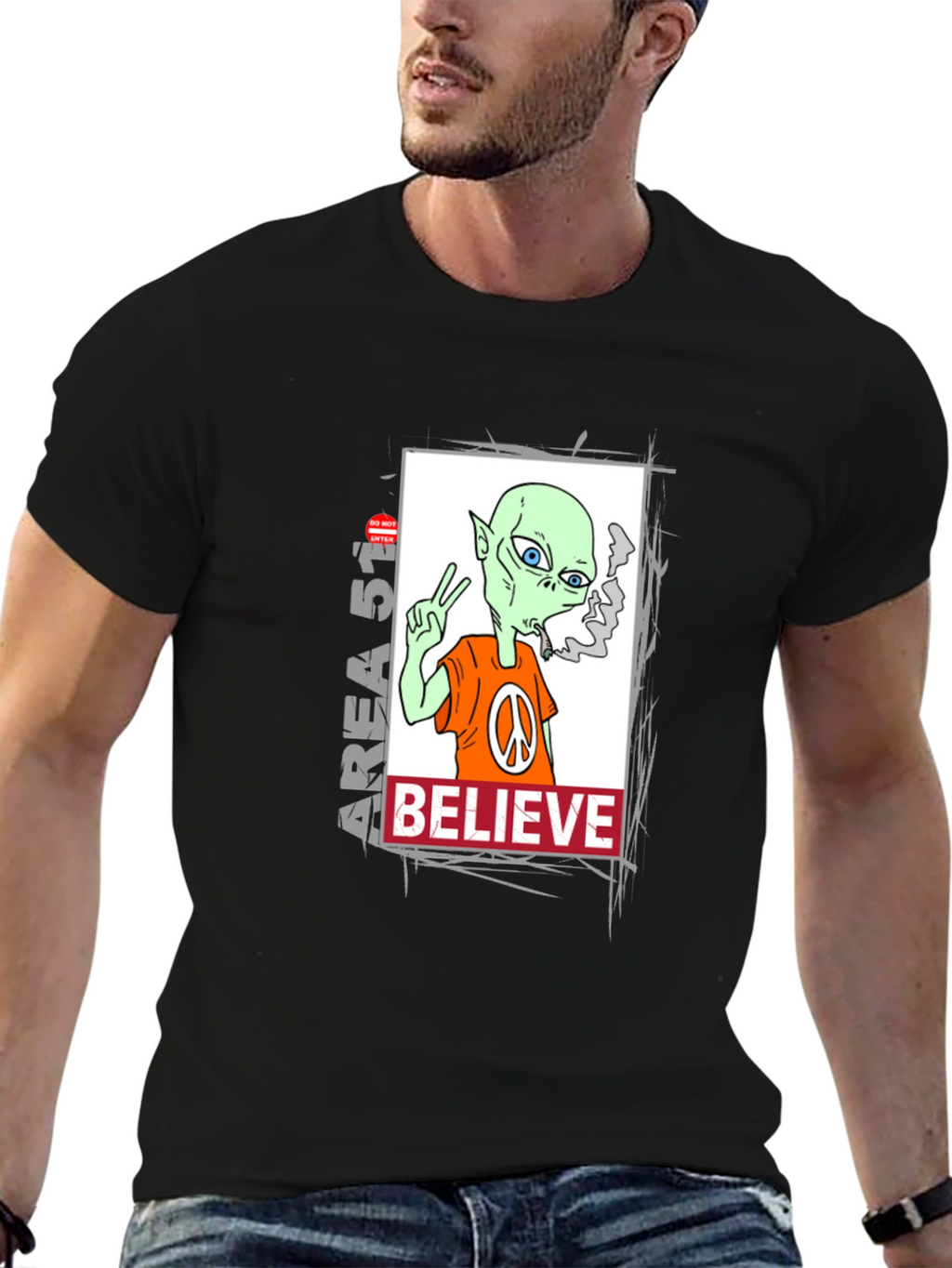 Area 51 Alien Believe Graphic Tee