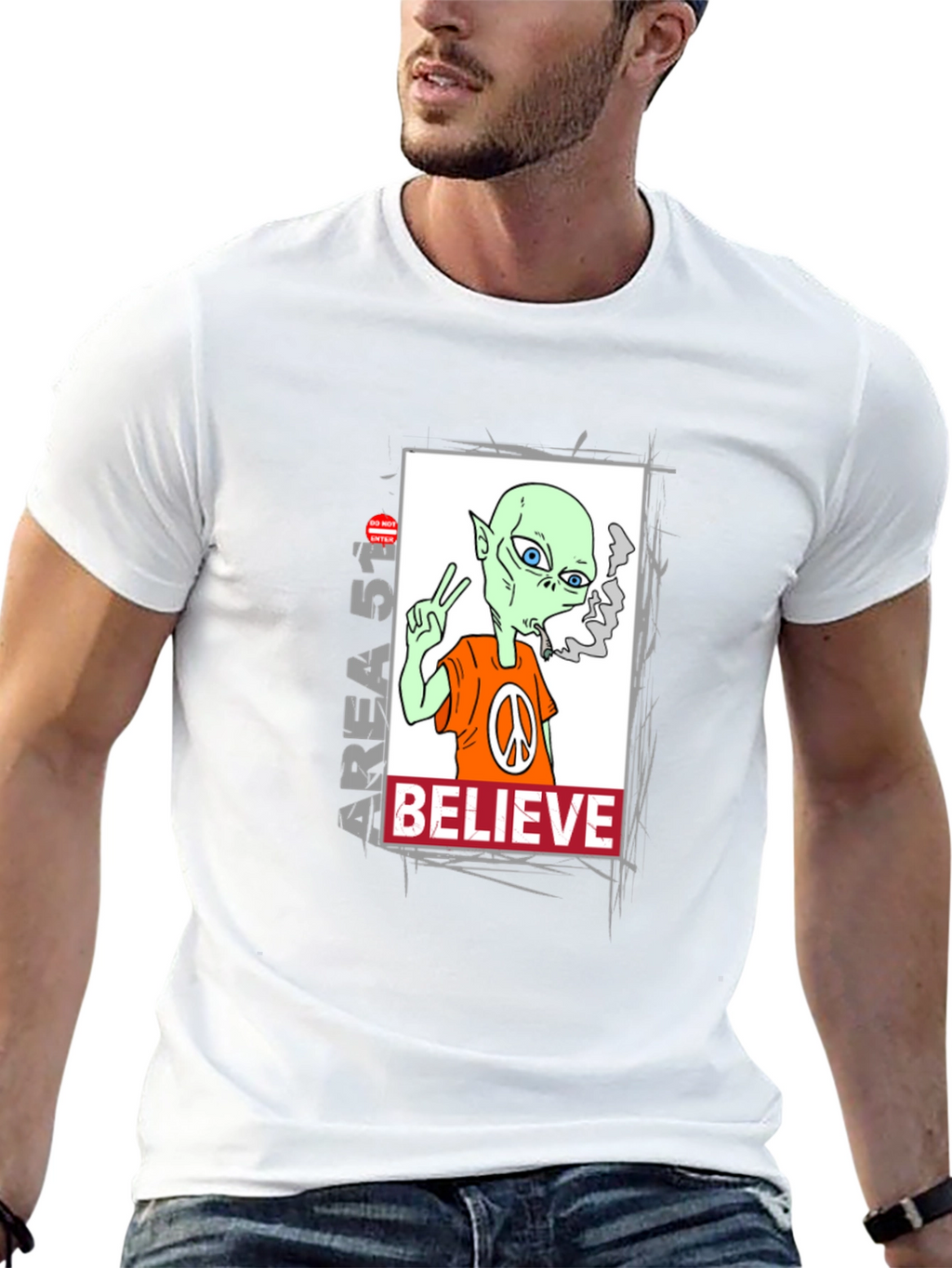 Area 51 Alien Believe Graphic Tee