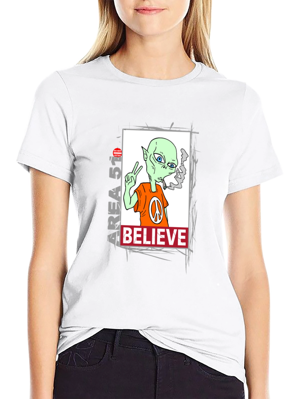 Area 51 Alien Believe Graphic Tee